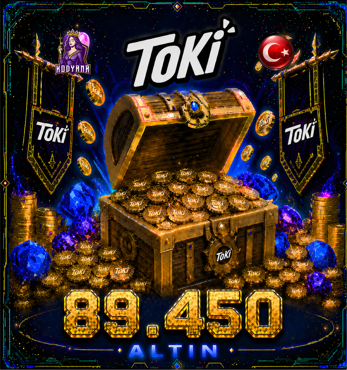 Toki 89,450 Coins