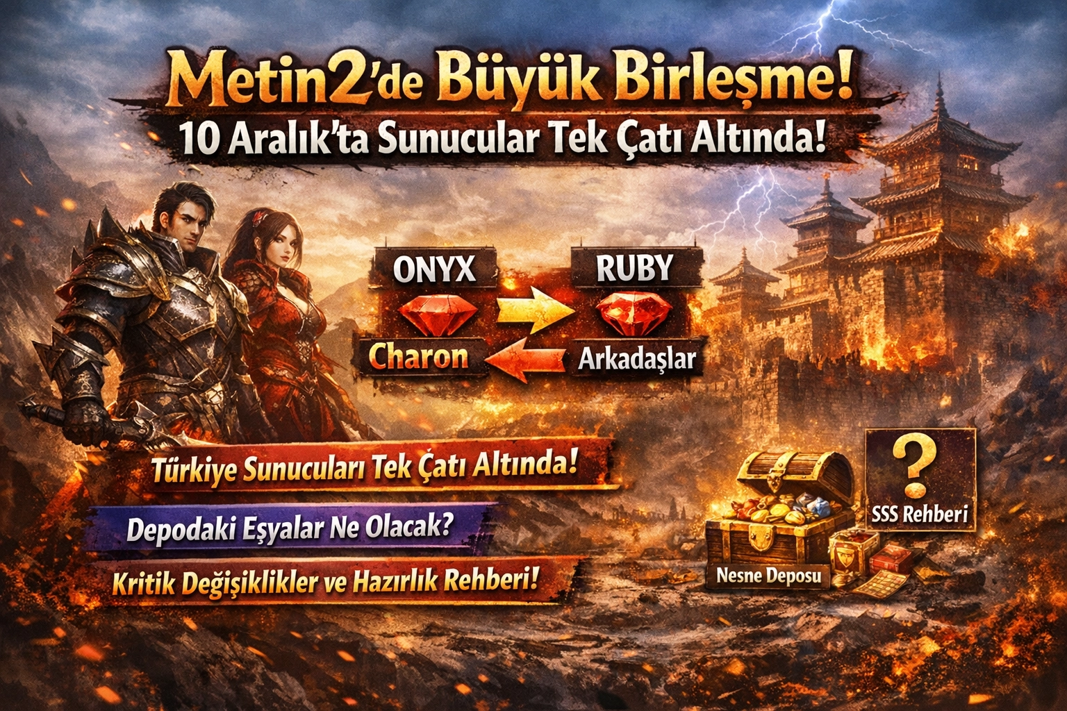 Metin2’de Dev Birleşim: 10 Aralık’ta Sunucular Tek Çatı Altında!