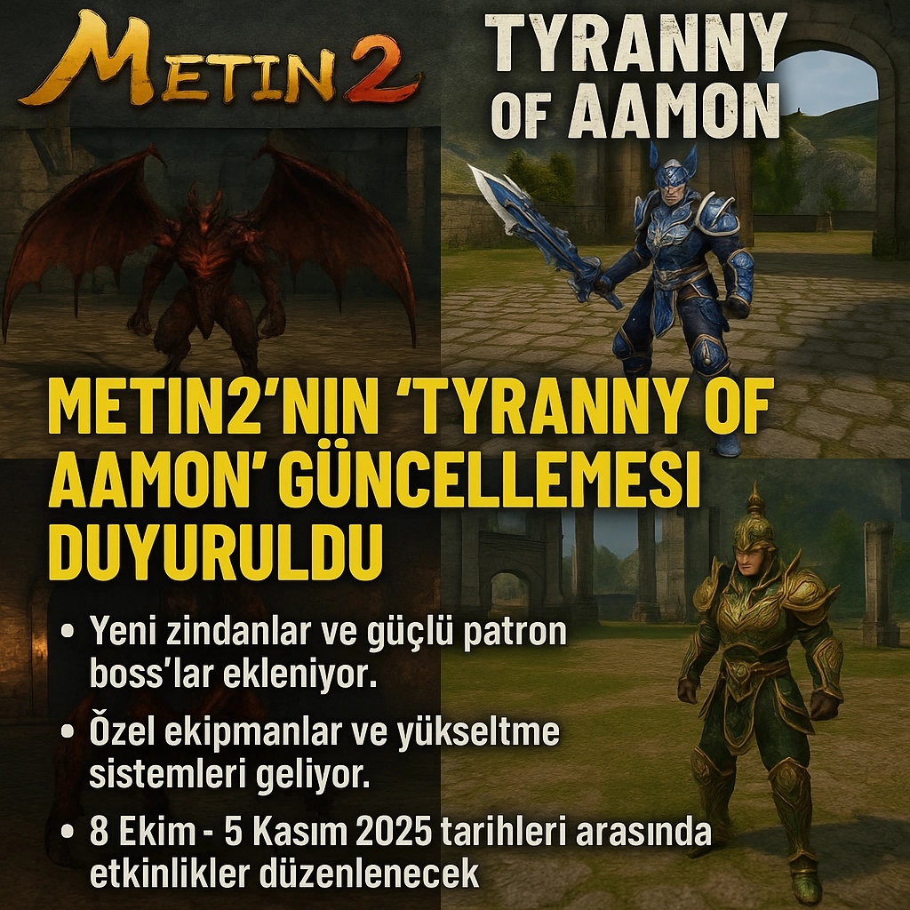 Metin2’nin “Tyranny of Aamon” Güncellemesi Duyuruldu