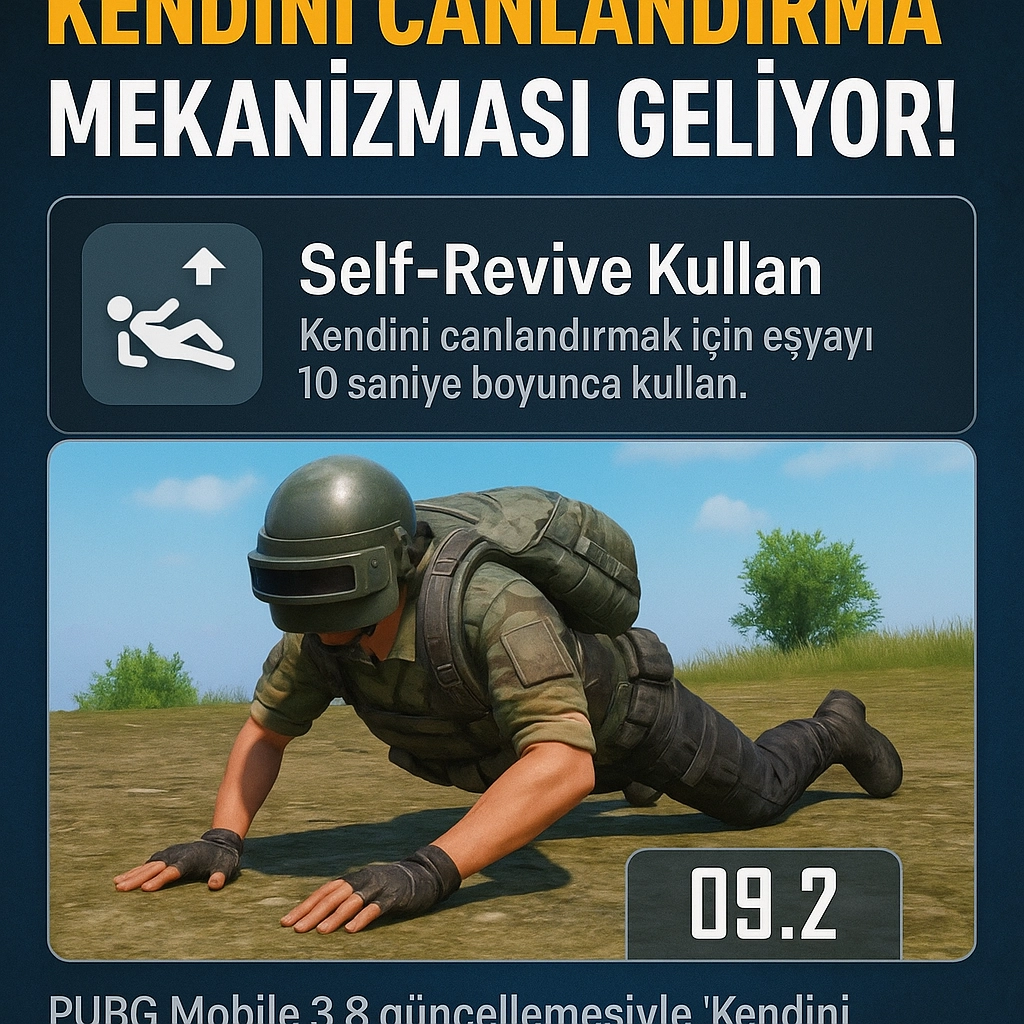 PUBG Mobile 3.8 Sürprizi: Kendini Canlandırma Mekanizması Geliyor! İşte Detaylar