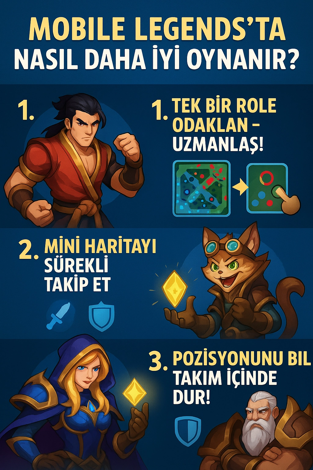 Mobile Legends’ta Nasıl Daha İyi Oynanır? 2025 Güncel Oynama Rehberi! Mobile Legends’ta Nasıl Daha İyi Oynanır? 2025 Güncel Oynama Rehberi!