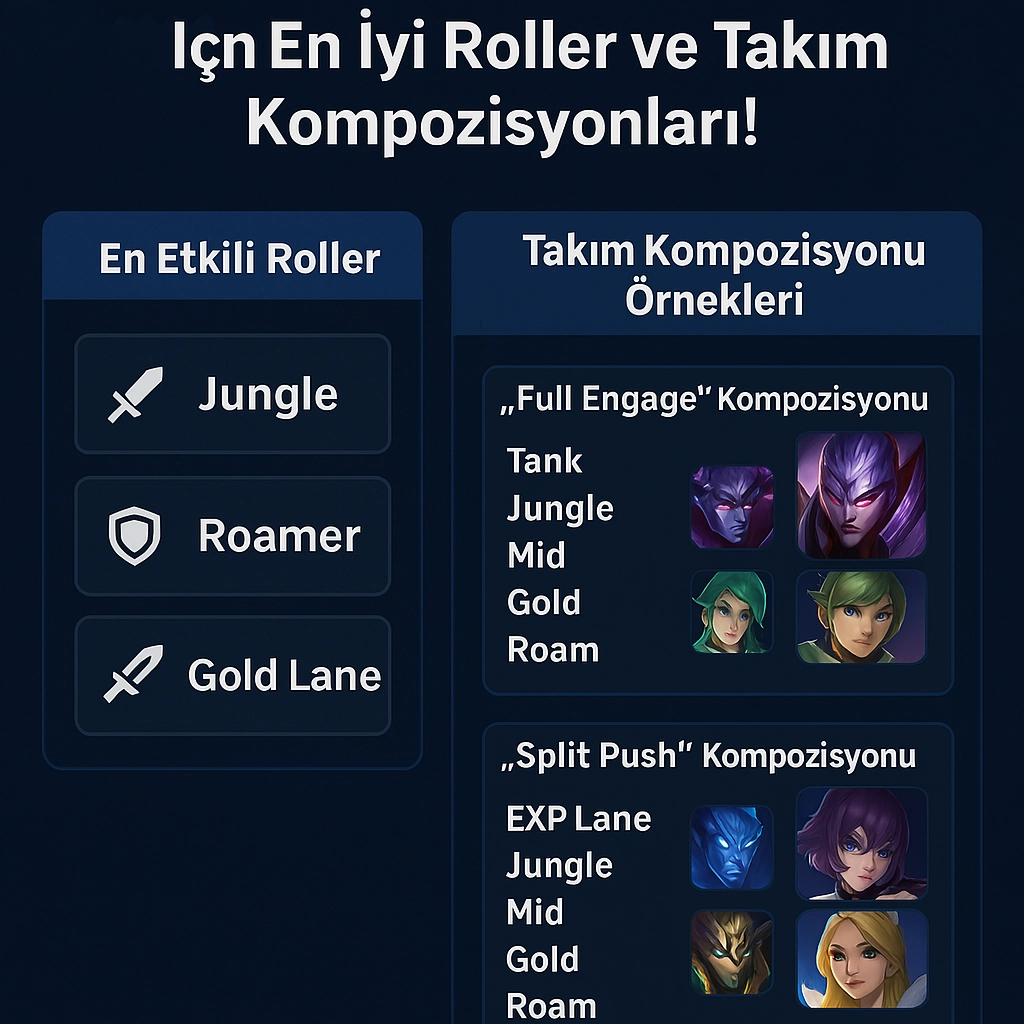 Mobile Legends 2025'te ELO Kasıp Rütbe Atlamak İçin En İyi Roller
