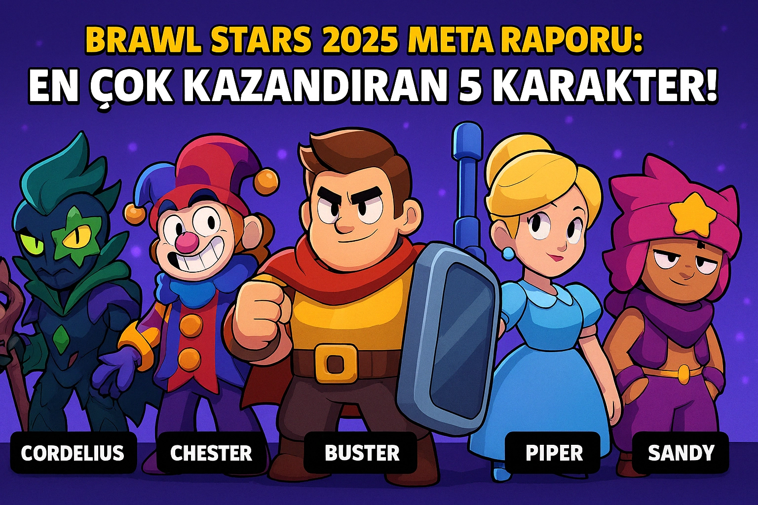 Brawl Stars 2025 Meta Raporu: En Çok Kazandıran 5 Karakter Açıklandı!