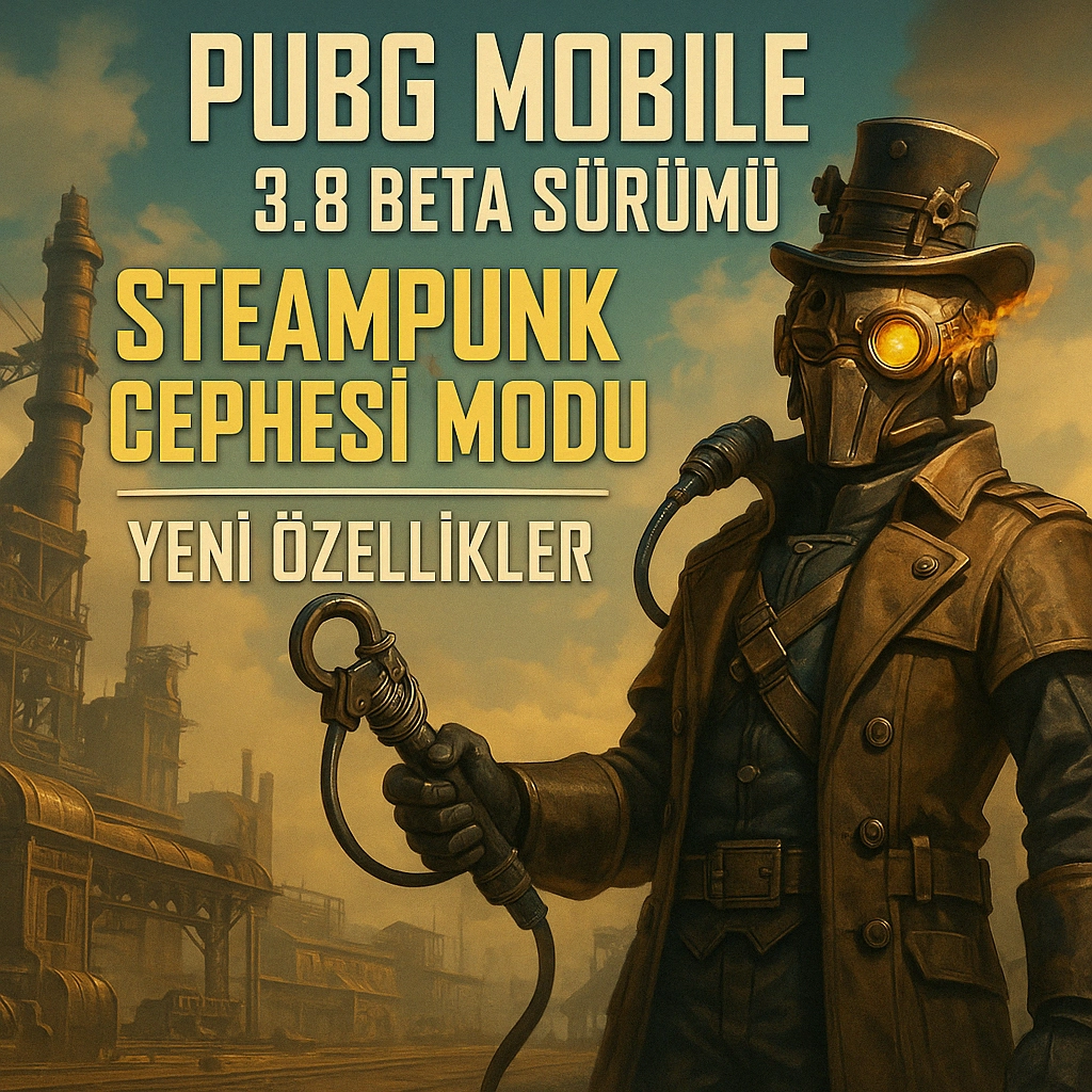 PUBG Mobile 3.8 Beta Sürümünde Steampunk Cephesi Modu ve Yeni Özellikler