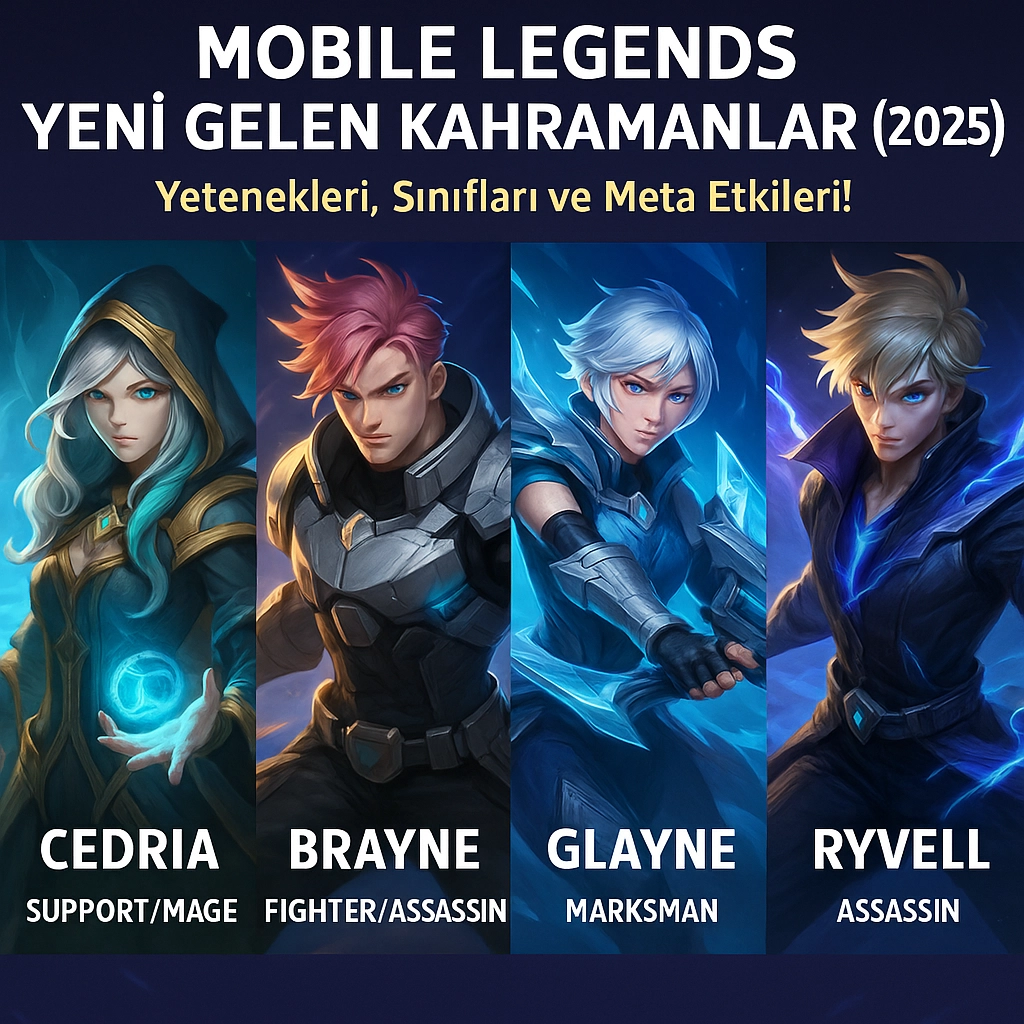 Mobile Legends Yeni Kahramanlar(2025)–Yetenekleri, Sınıfları ve Meta Etkileri!