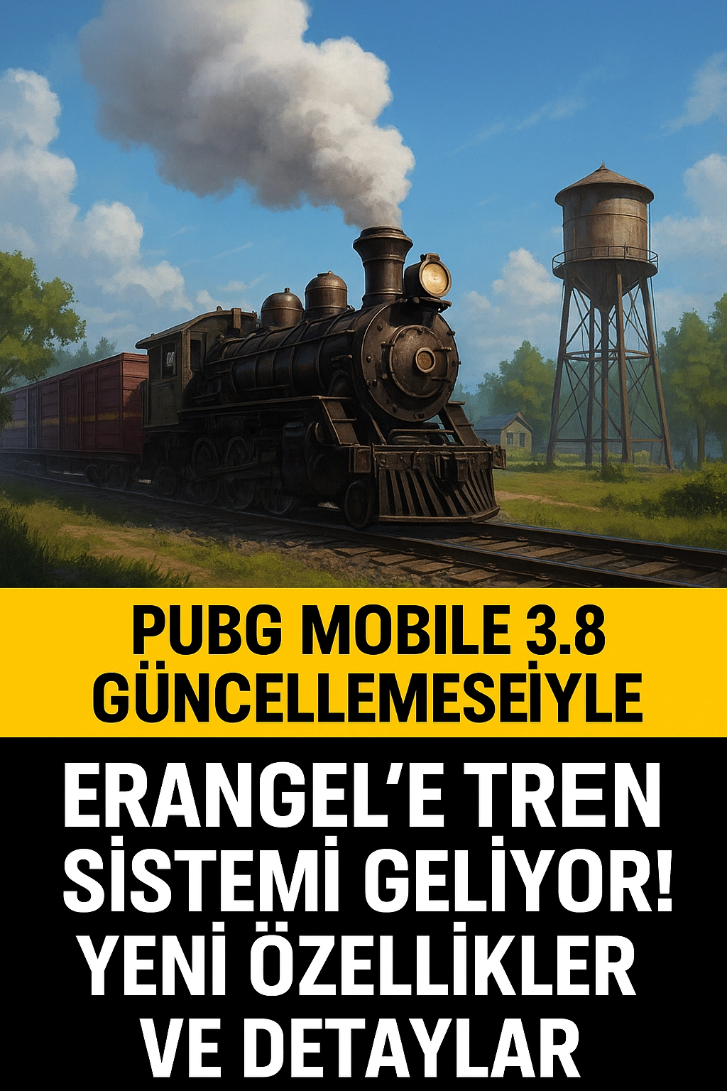 PUBG Mobile 3.8 Güncellemesiyle Erangel'e Tren Sistemi Geliyor! Yeni Özellikler