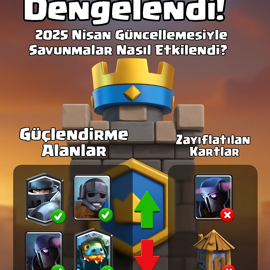 🏰 Kule Hasarı Dengelendi! 2025 Nisan Güncellemesiyle Savunmalar Nasıl Etkilendi?