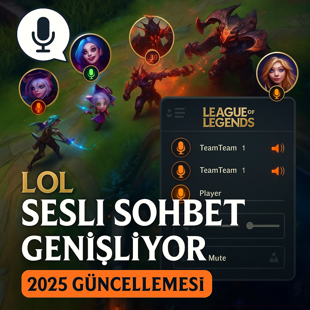LoL Oyun İçi Sesli Sohbet Sistemi Genişliyor! Yeni Özellikler Geliyor