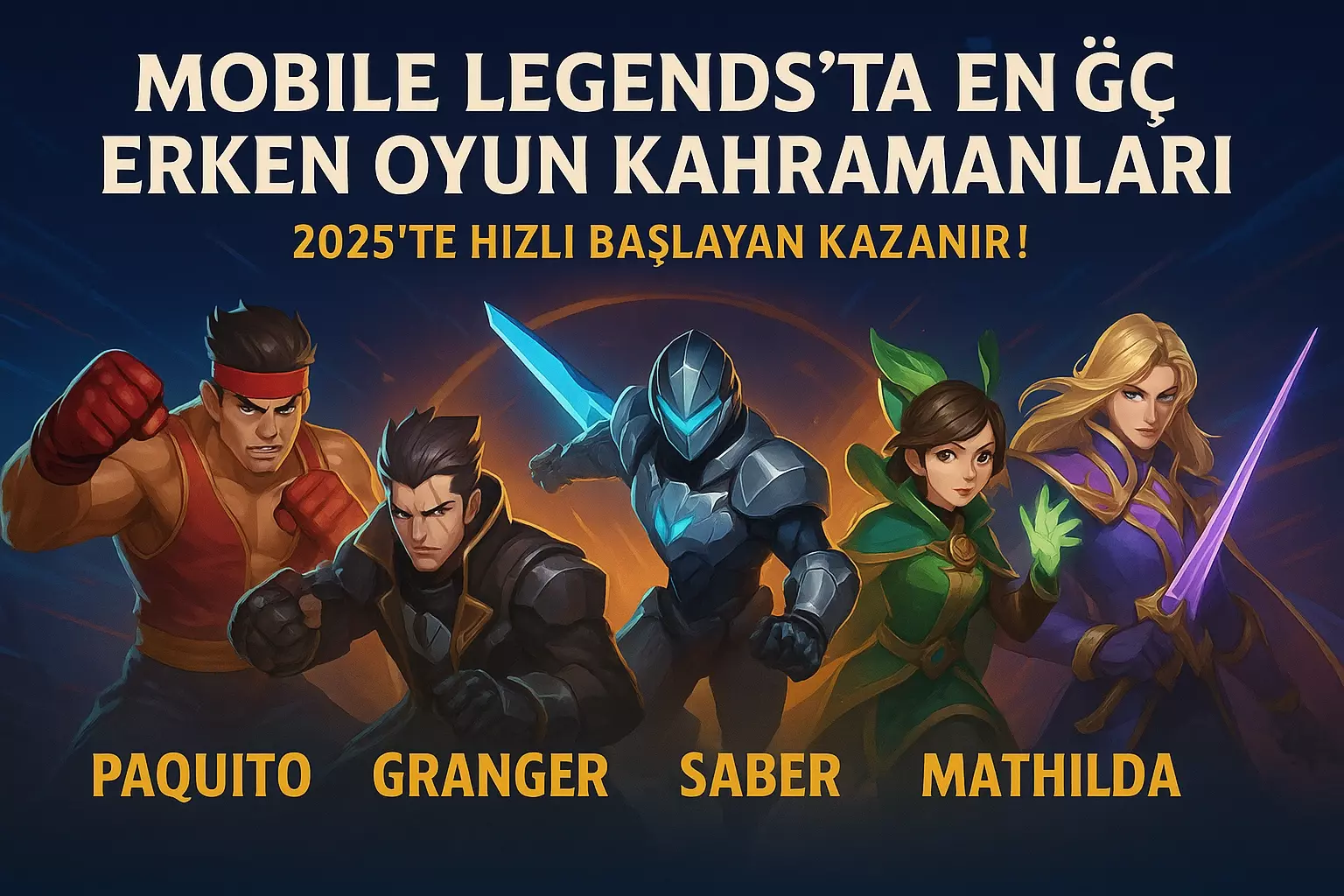 Mobile Legends'ta En Güçlü Erken Oyun Kahramanları 2025