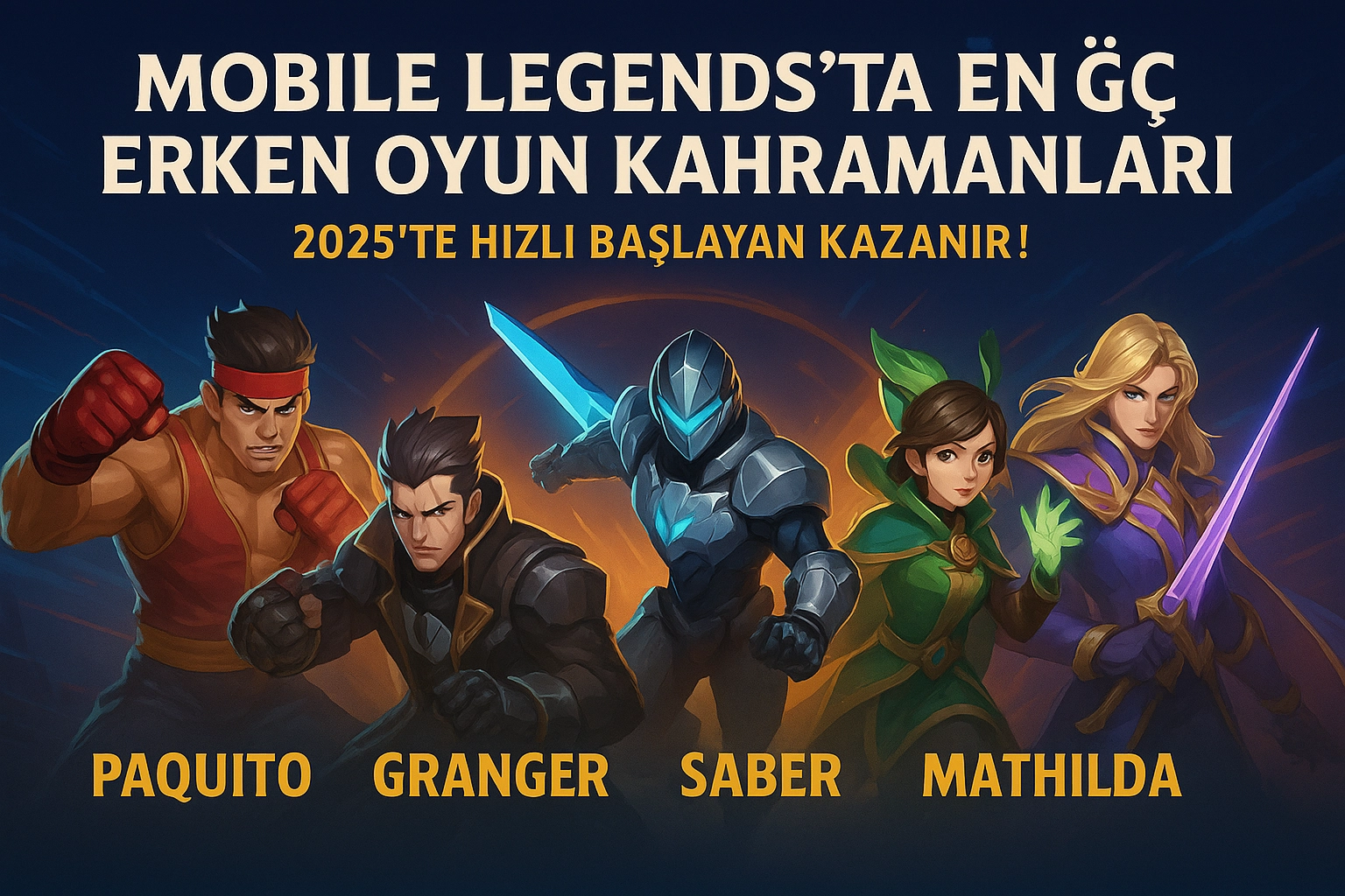 Mobile Legends'ta En Güçlü Erken Oyun Kahramanları 2025