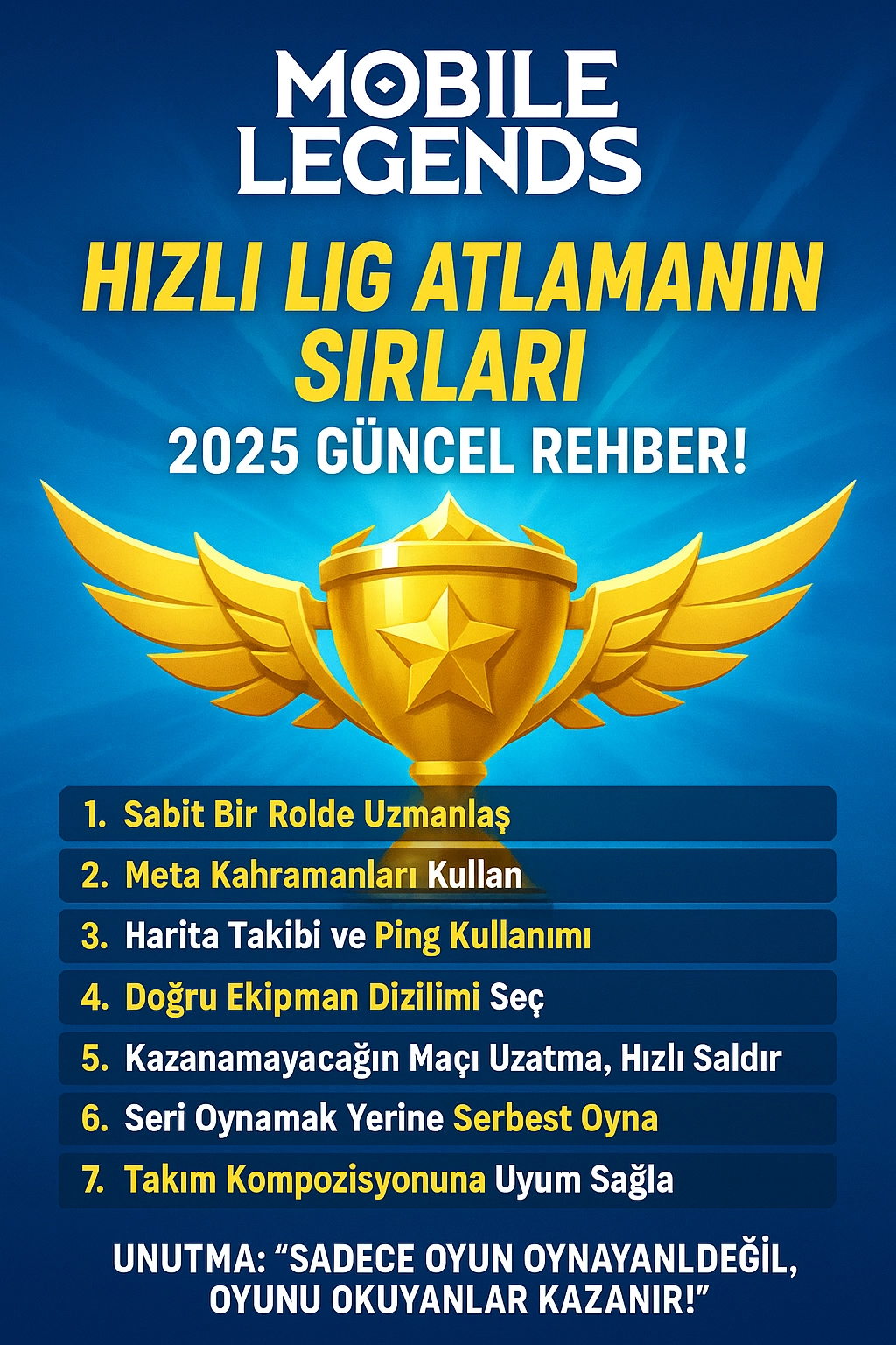 Mobile Legends’ta Hızlı Lig Atlamanın Sırları – 2025 Güncel Rehber!