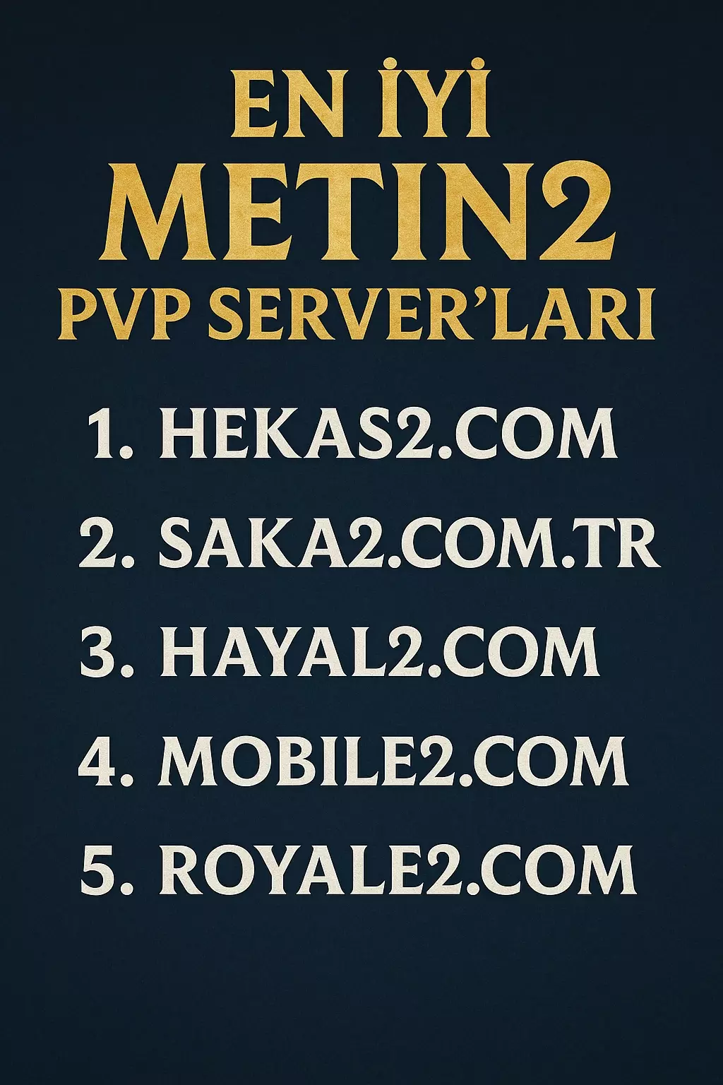 Metin2 2025 En İyi PvP Server’ları – En Aktif ve Popüler Sunucular Listesi! Metin2 2025 En İyi PvP Server’ları – En Aktif ve Popüler Sunucular Listesi!
