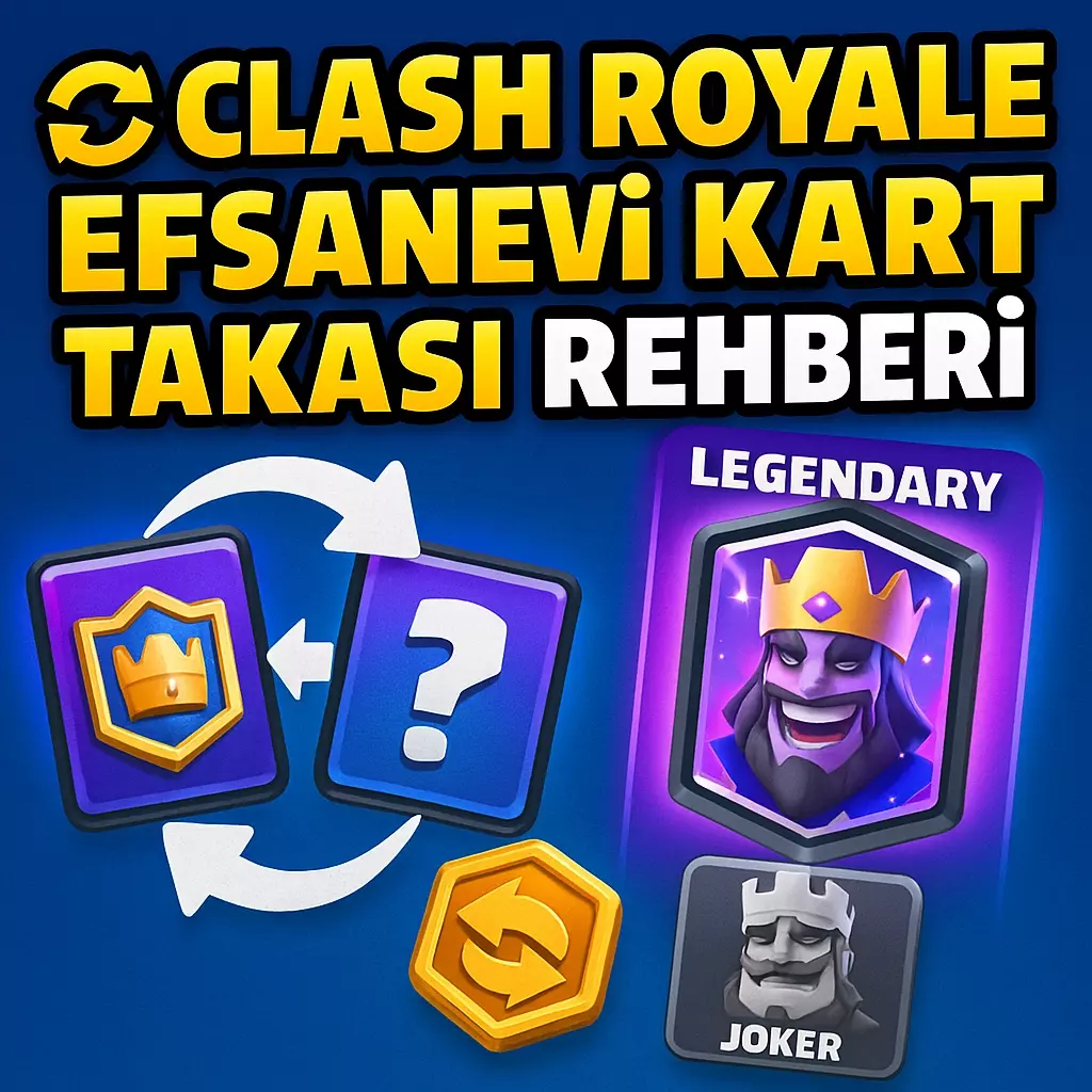 Clash Royale'de Efsanevi Kart Takası Nasıl Yapılır?Joker Kart Takas Rehberi 2025