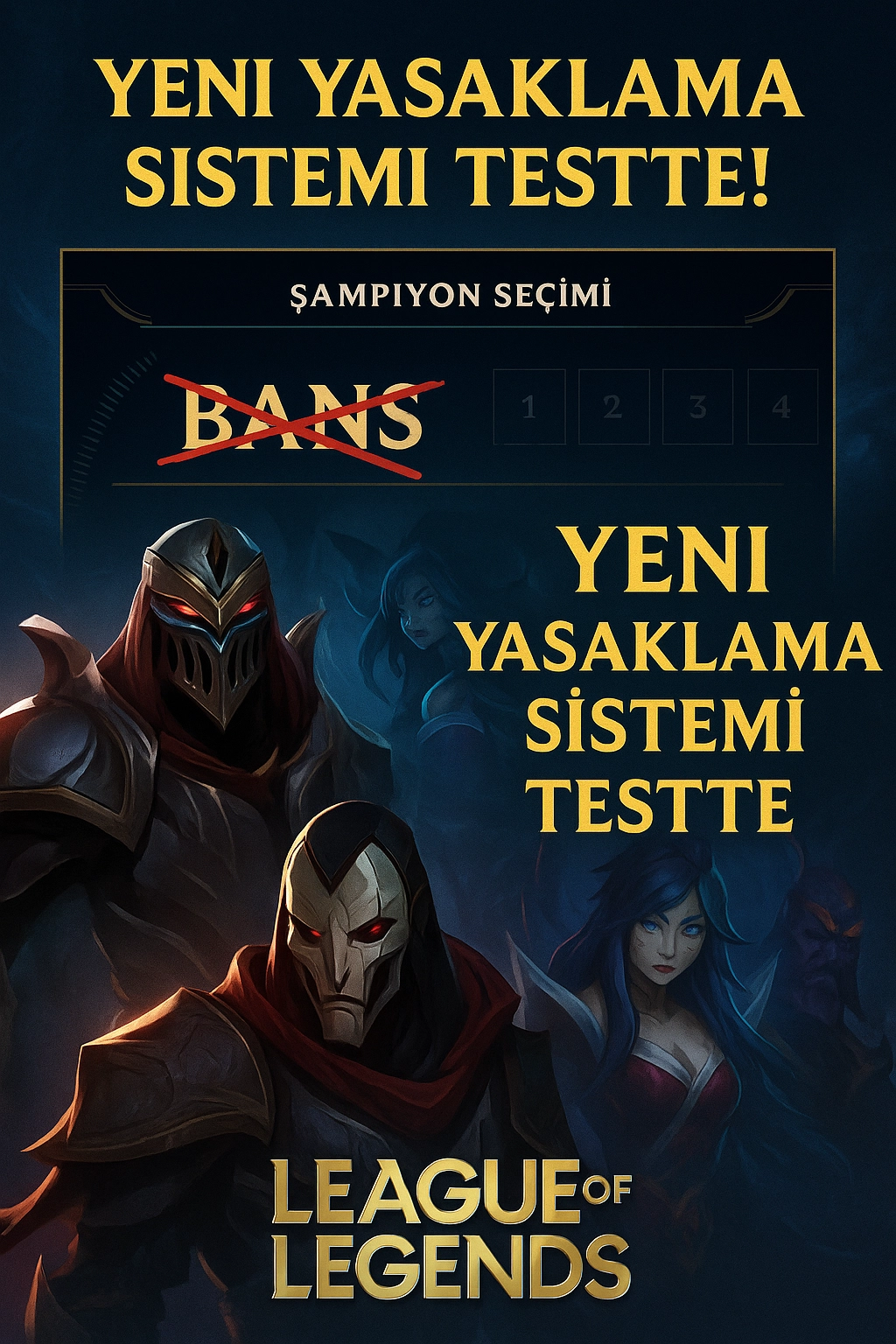 LoL Şampiyon Yasağı Kalkıyor mu? Riot’tan Şok Test Güncellemesi!