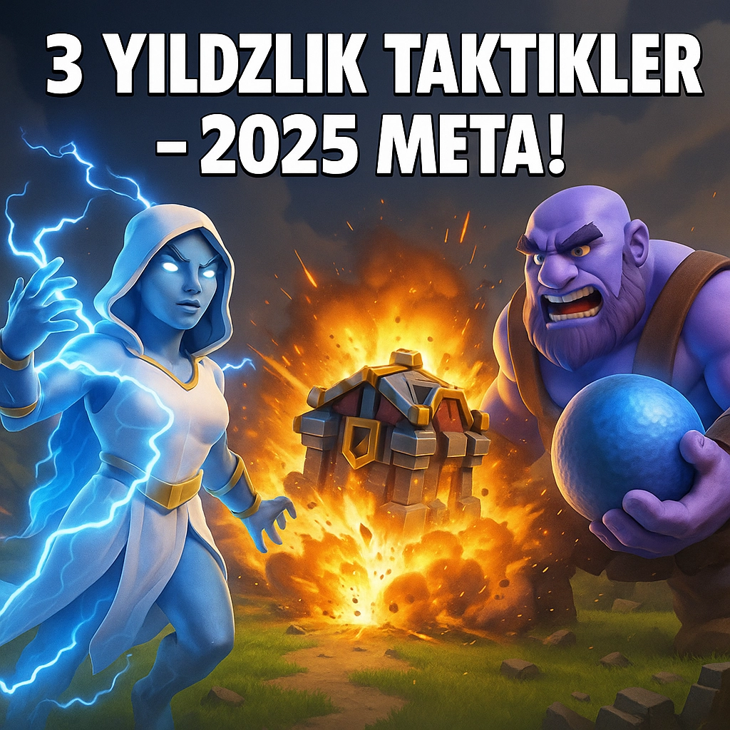Clash of Clans Saldırı Taktikleri 2025 – 3 Yıldız Garantili En İyi Ordular!