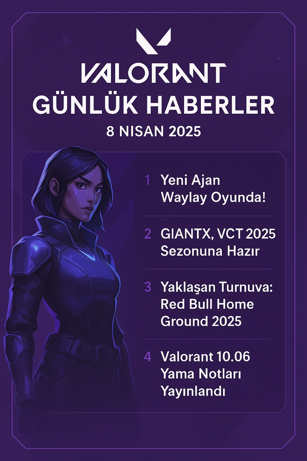 Valorant Günlük Haberler: 8 Nisan 2025