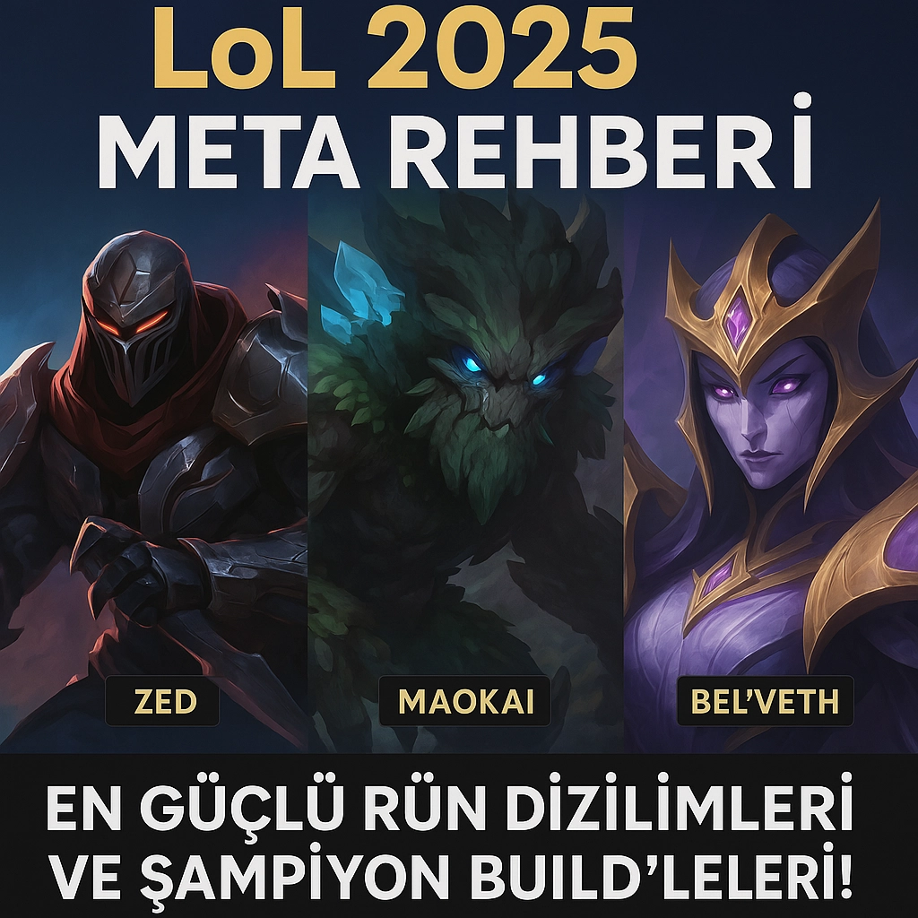 LoL 2025 Meta Rehberi: En Güçlü Rün Dizilimleri ve Şampiyon Build'leri!