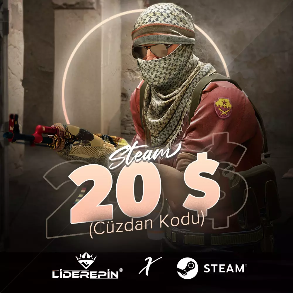 Steam 20 USD Cüzdan Kodu