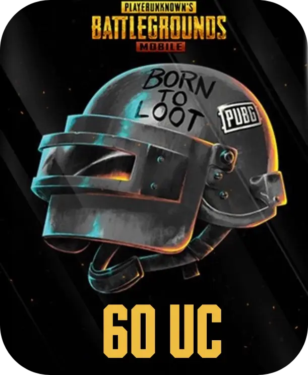 Pubg Mobile 60 UC  ⭐⭐⭐⭐⭐
