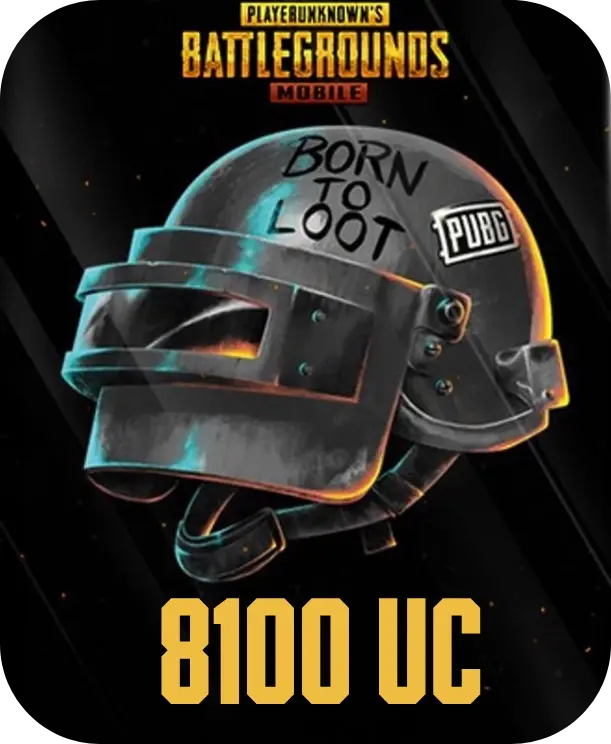Pubg Mobile 8100 UC ⭐⭐⭐⭐⭐