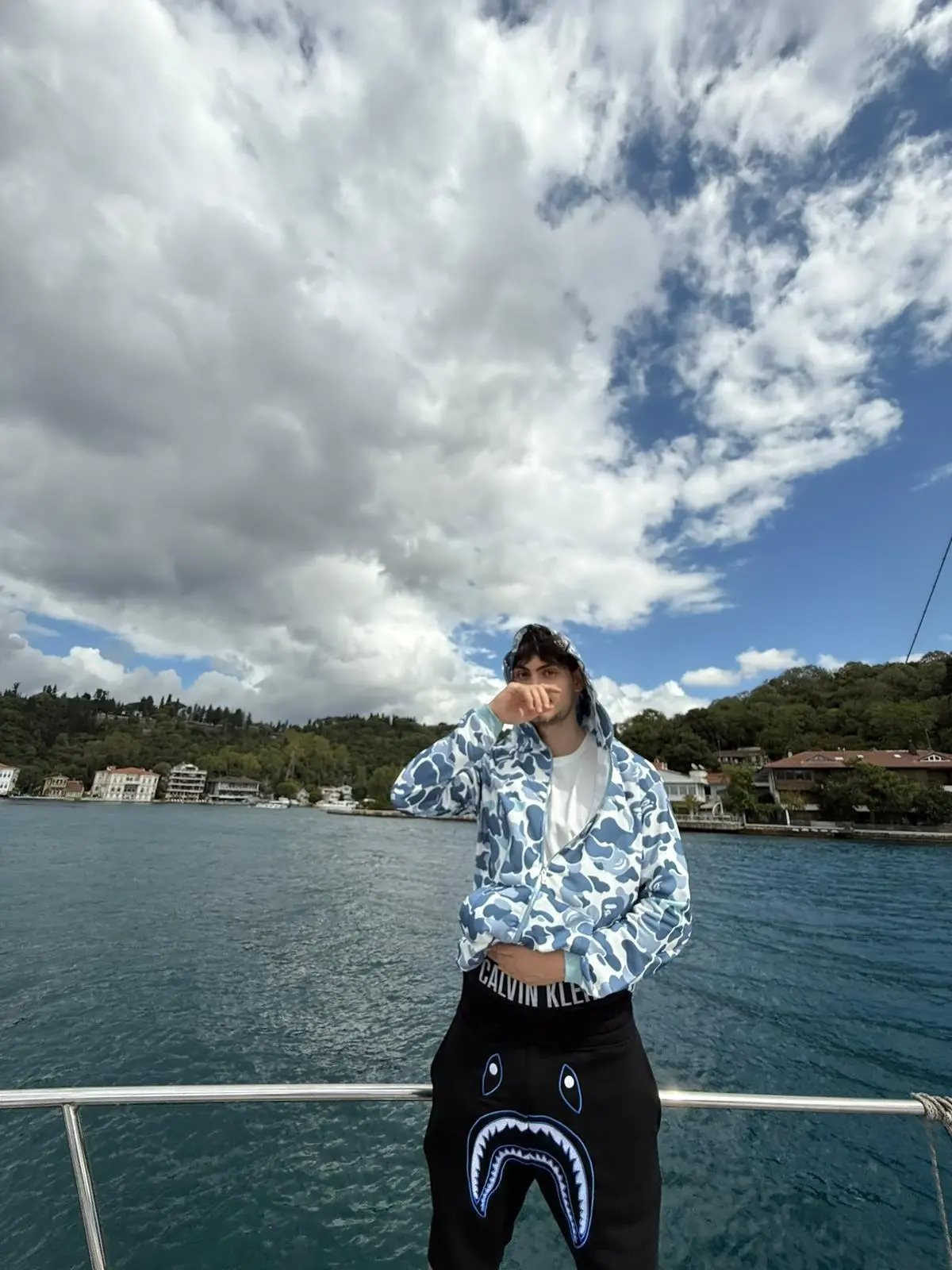 Bape Koleksiyonu Blue Serisi Hoodie