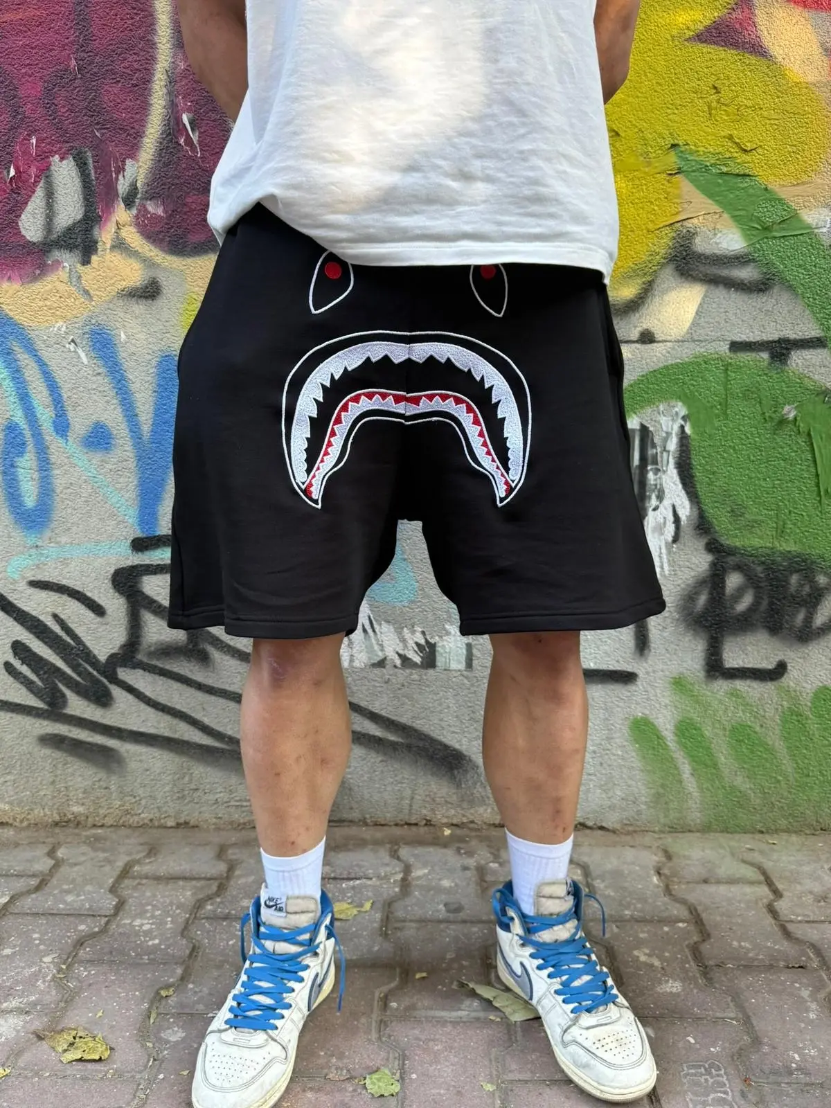 Bape Koleksiyonu Kırmızı Şort