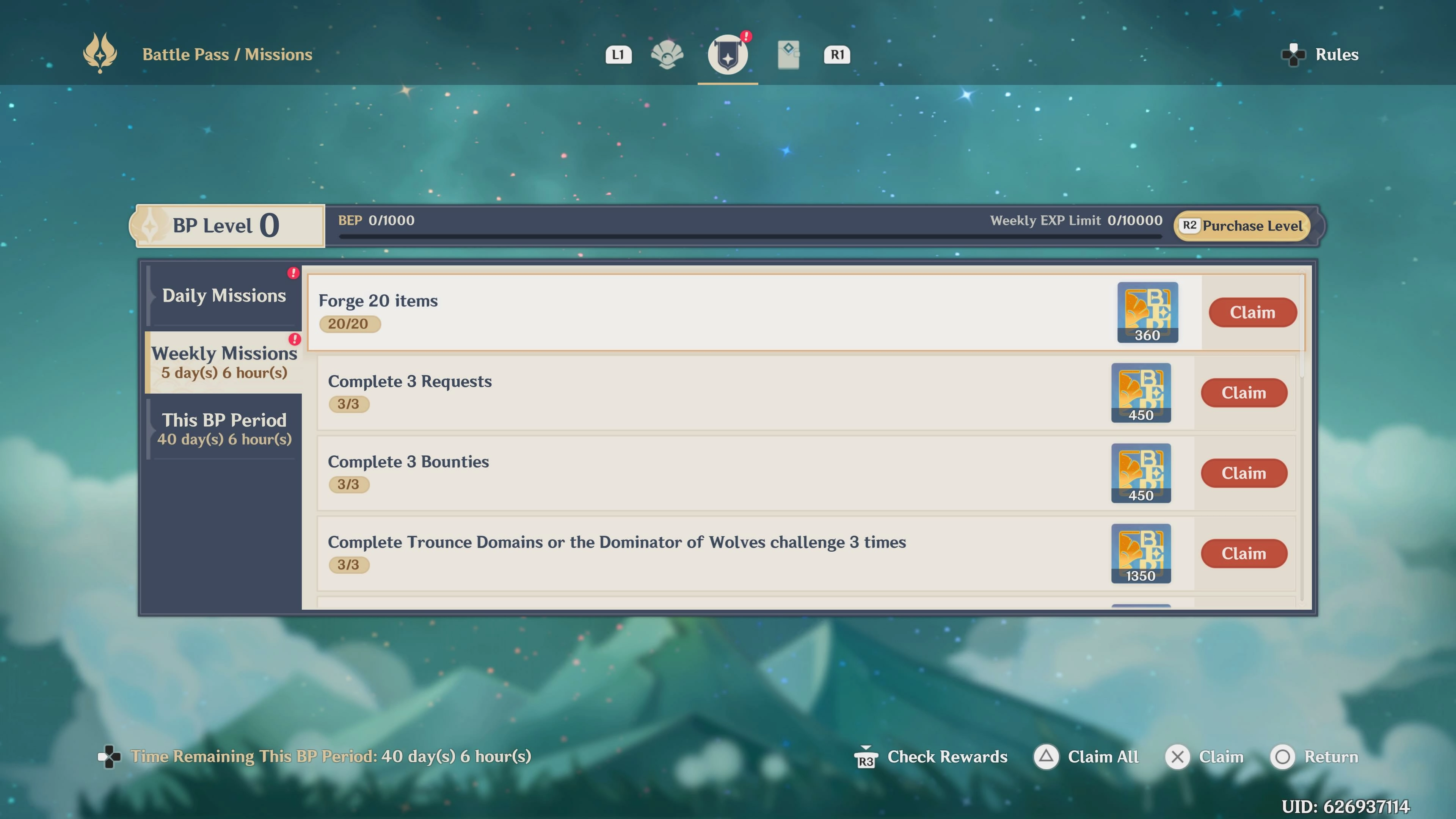 Genshin Impact Battle Pass Görev Mimarisi