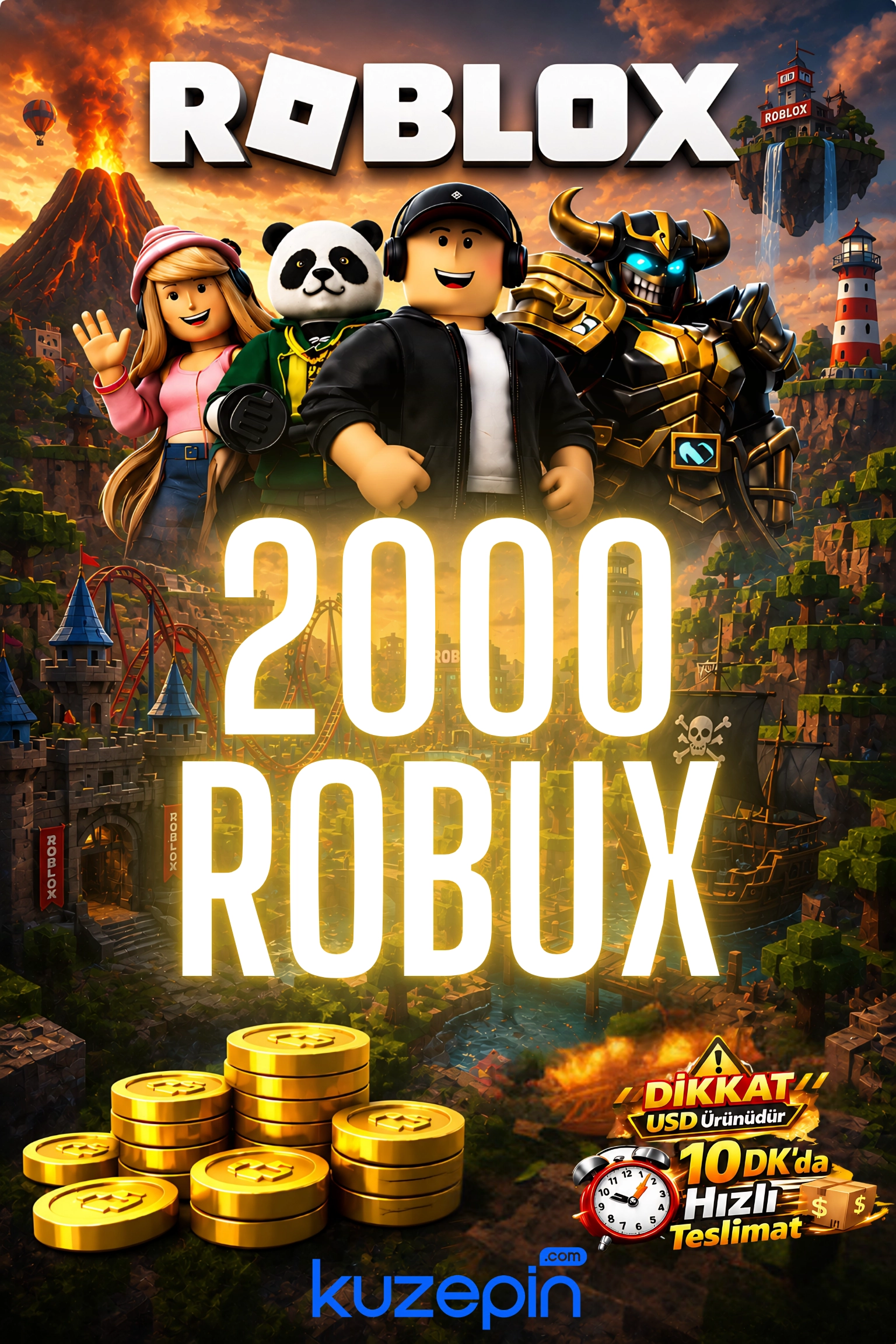 Roblox 2000 Robux USD