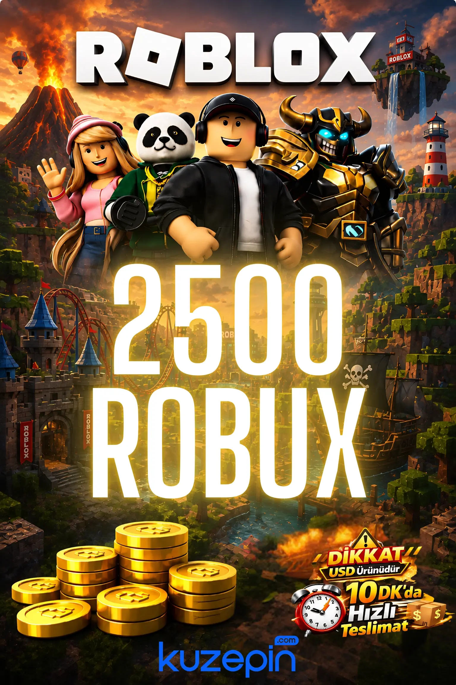 Roblox 2500 Robux USD