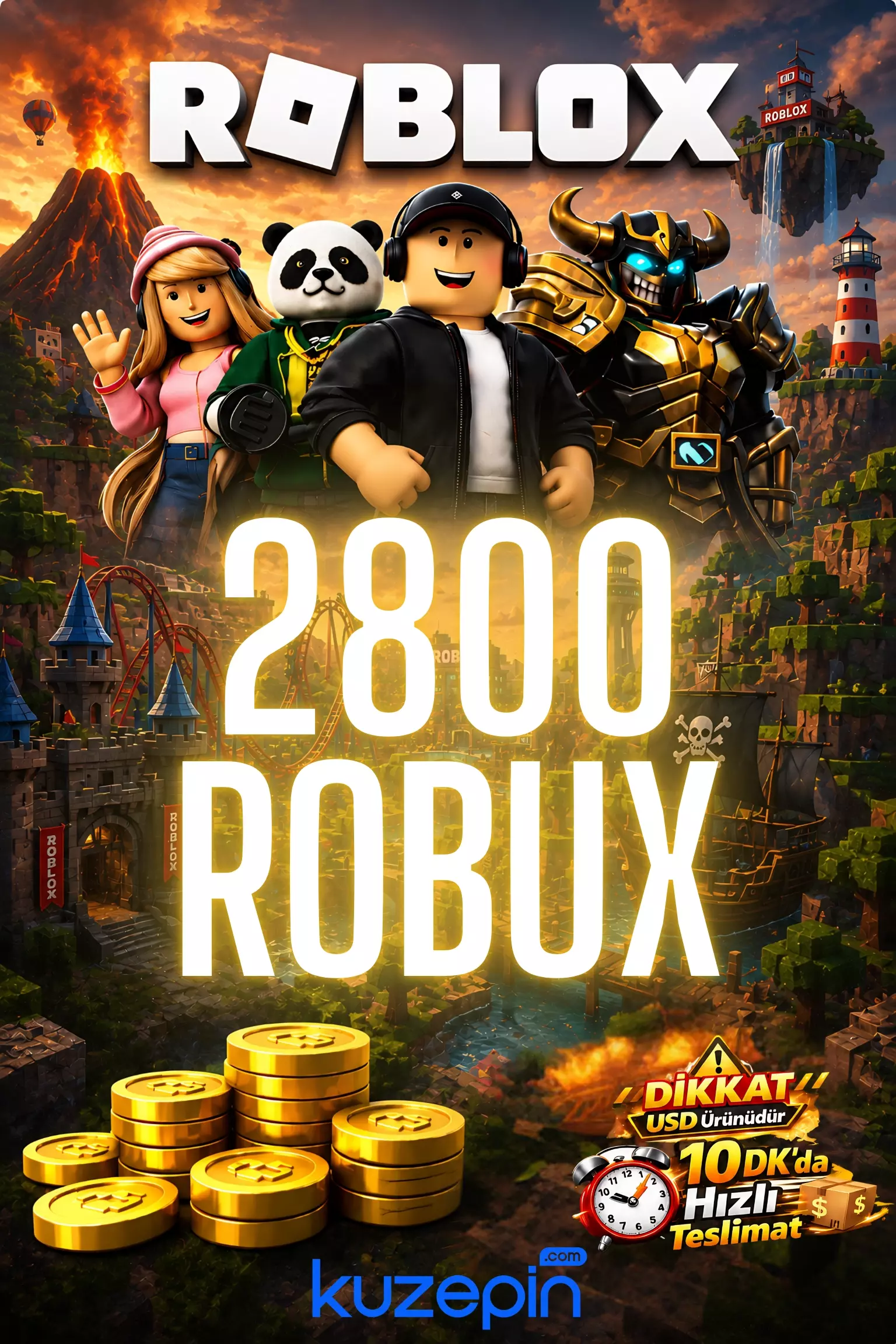 Roblox 2800 Robux USD