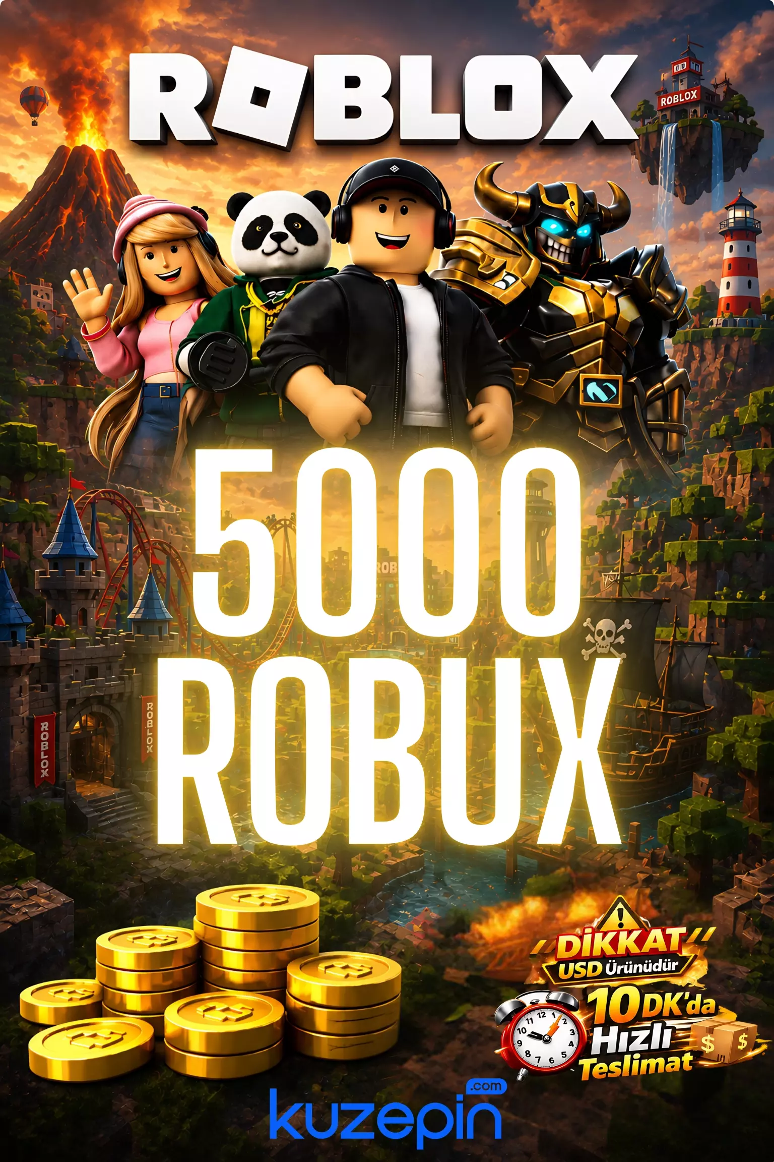 Roblox 5000 Robux USD