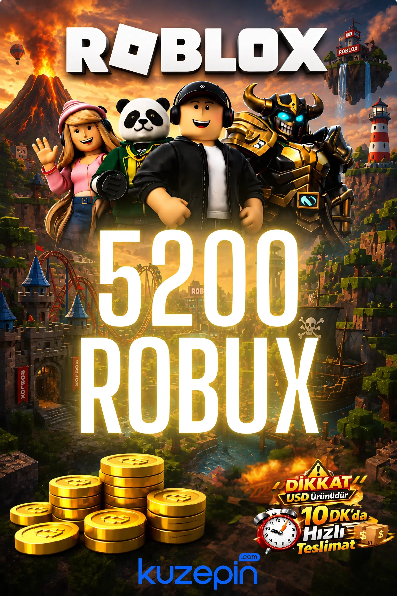 Roblox 5200 Robux USD