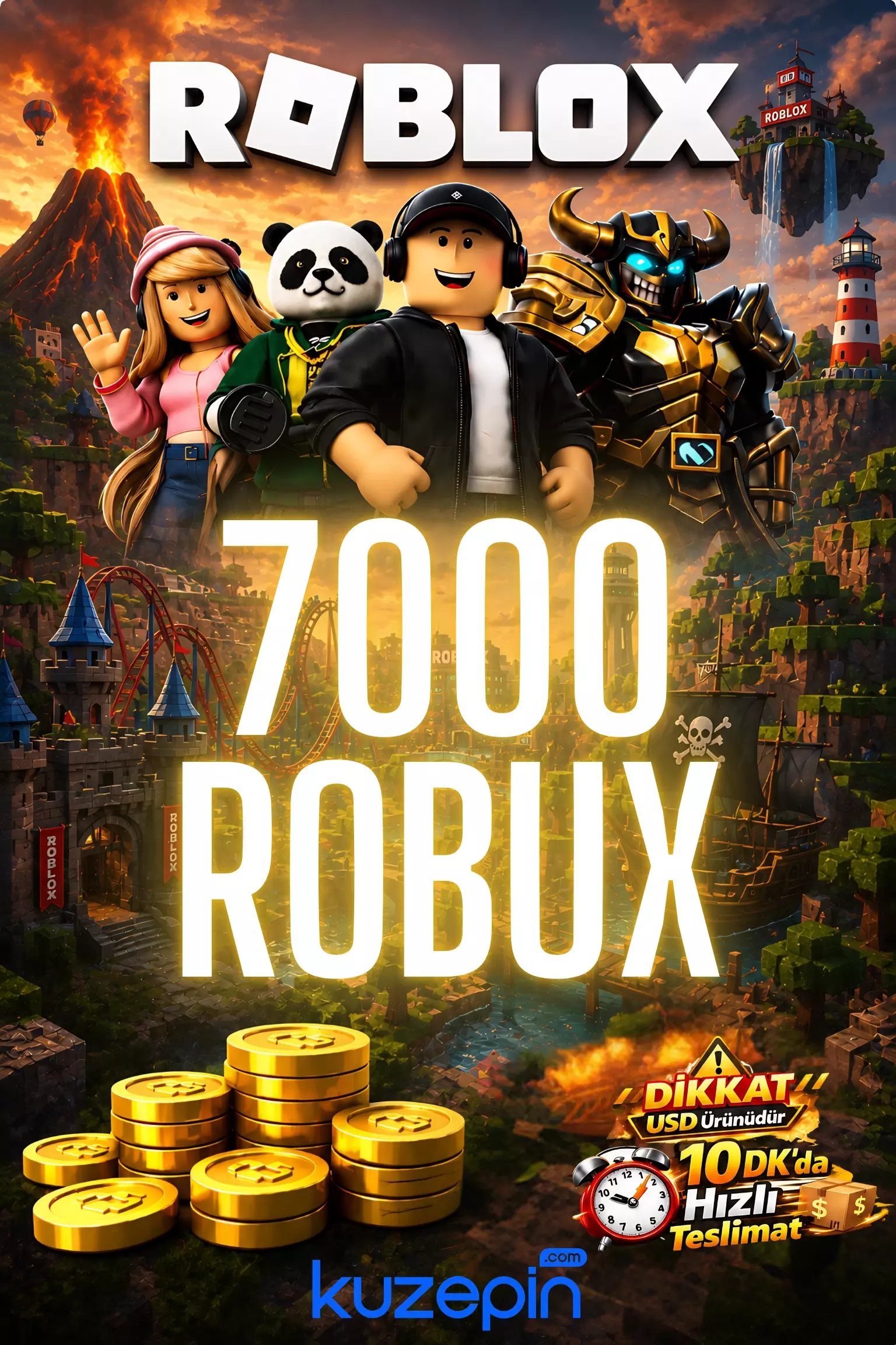 Roblox 7000 Robux USD