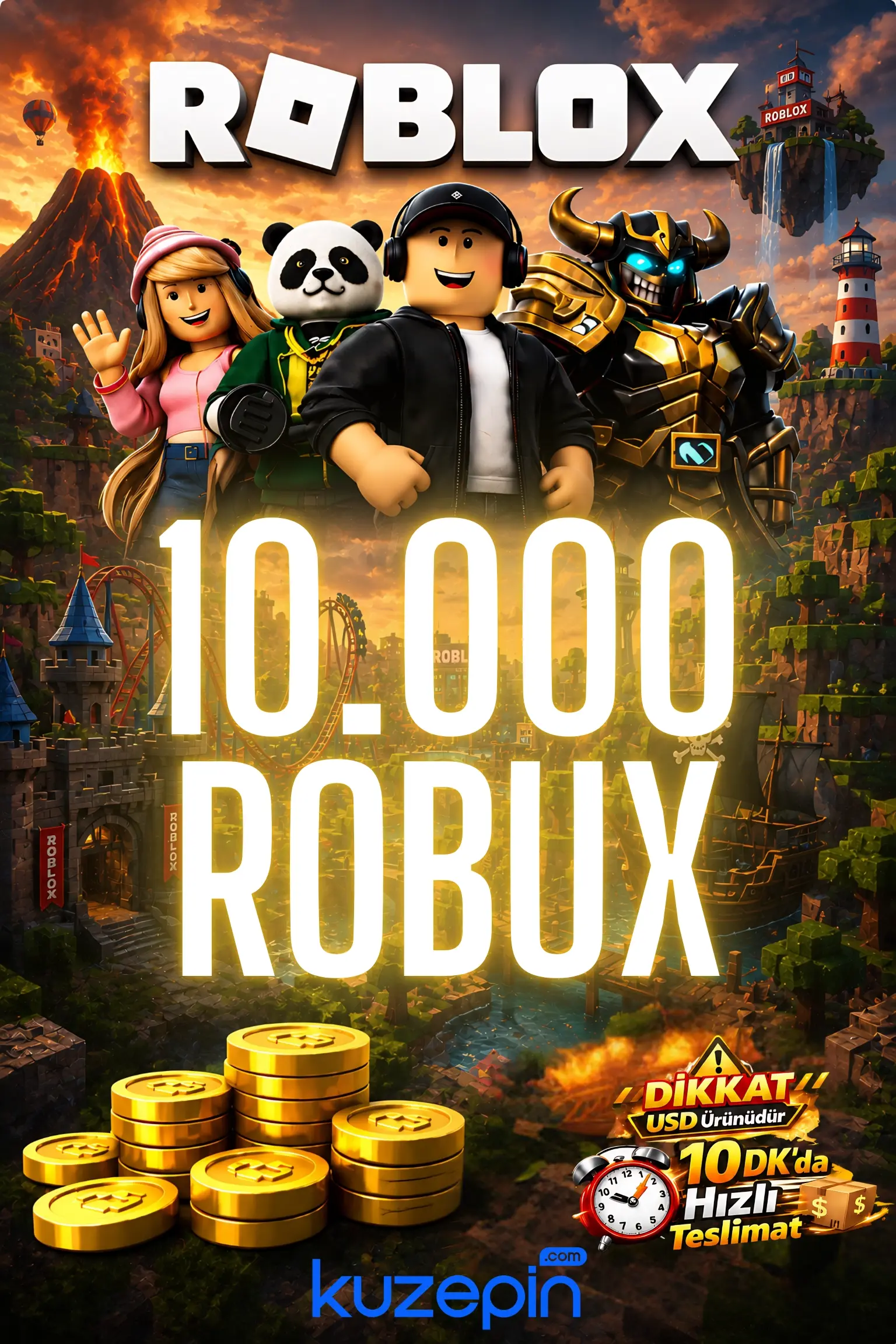 Roblox 10000 Robux USD