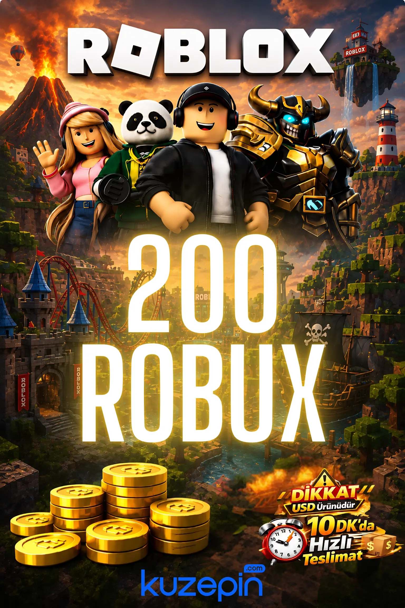 Roblox 200 Robux USD