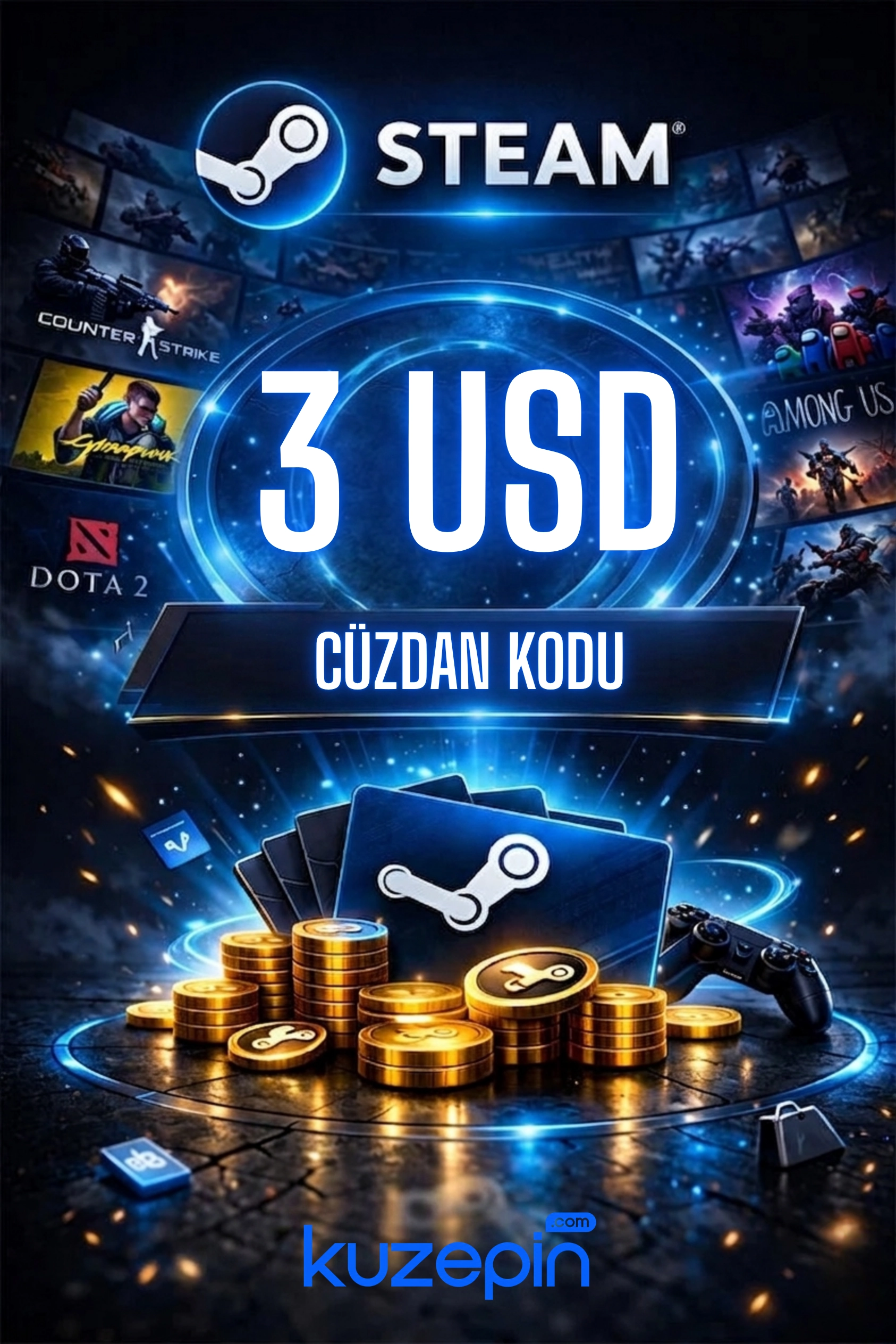 Steam Gift Card 3 USD