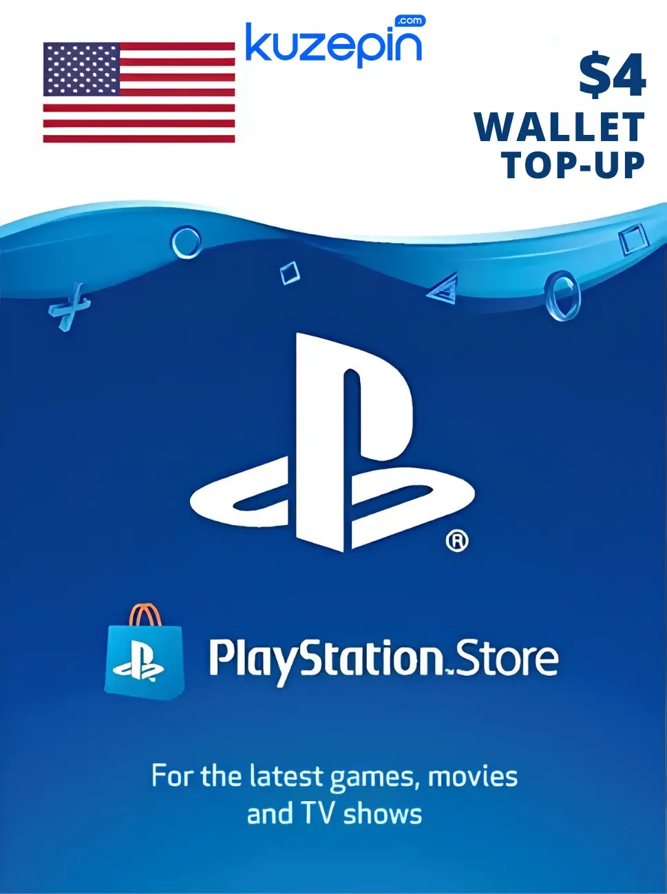 Playstation Network Usa 4 USD Gift Card Psn Dolar Hediye Kartı - United States