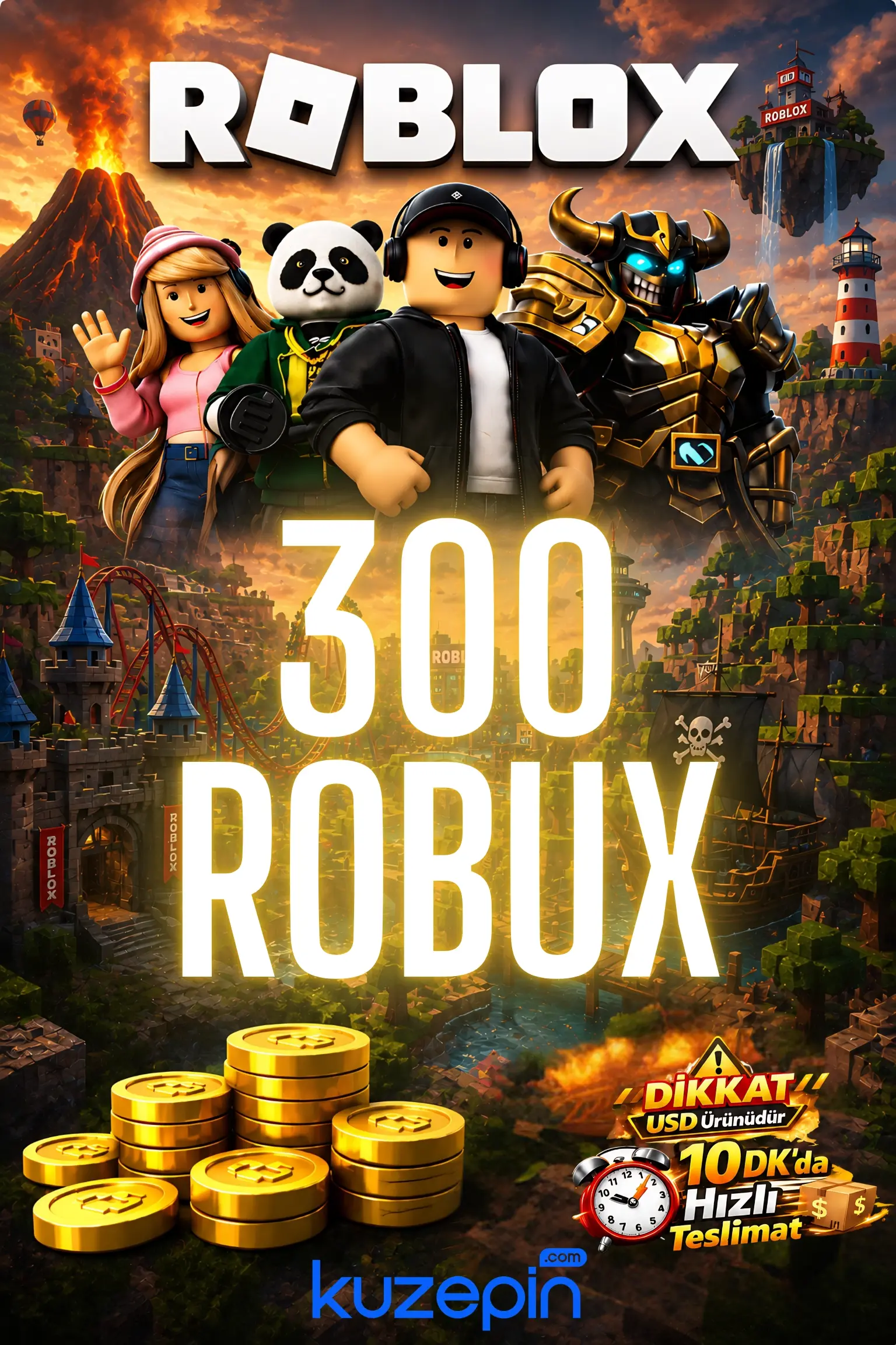 Roblox 300 Robux USD