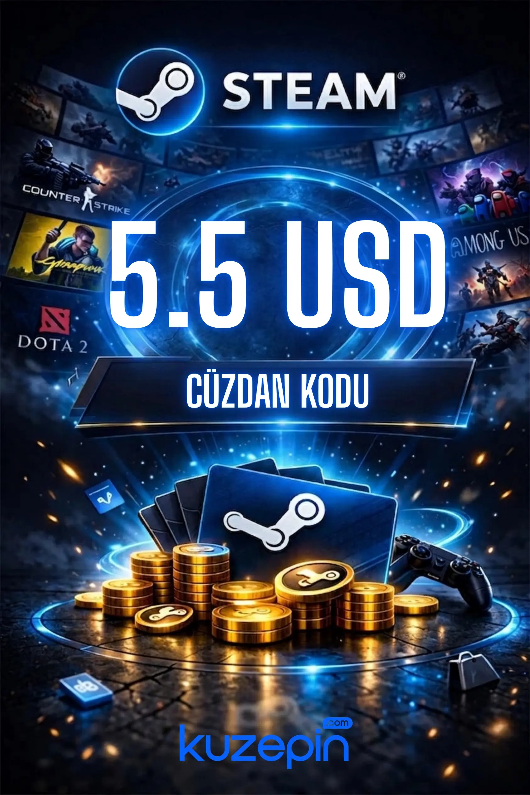 Steam Gift Card 5.5 USD