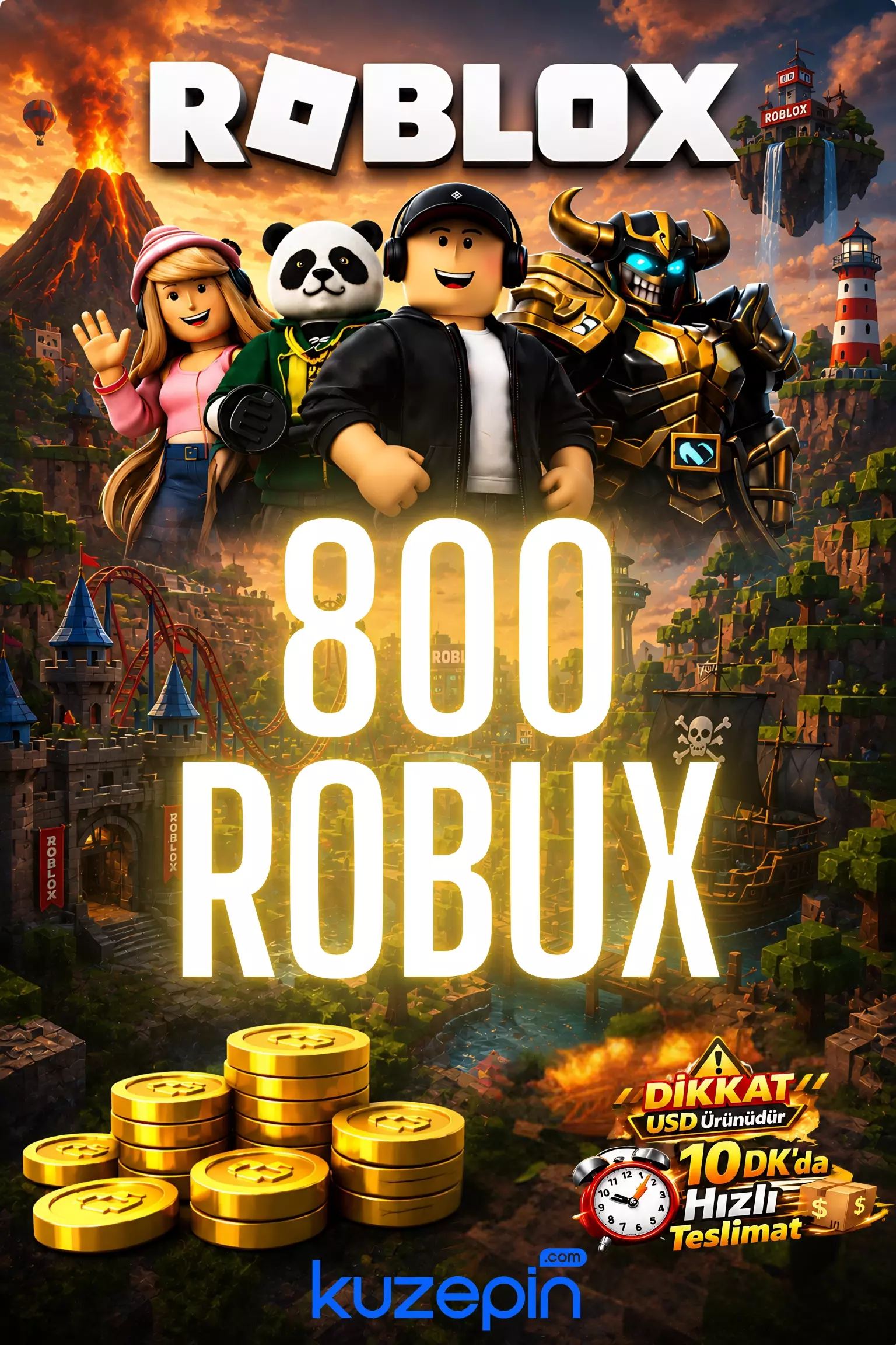 Roblox 800 Robux USD