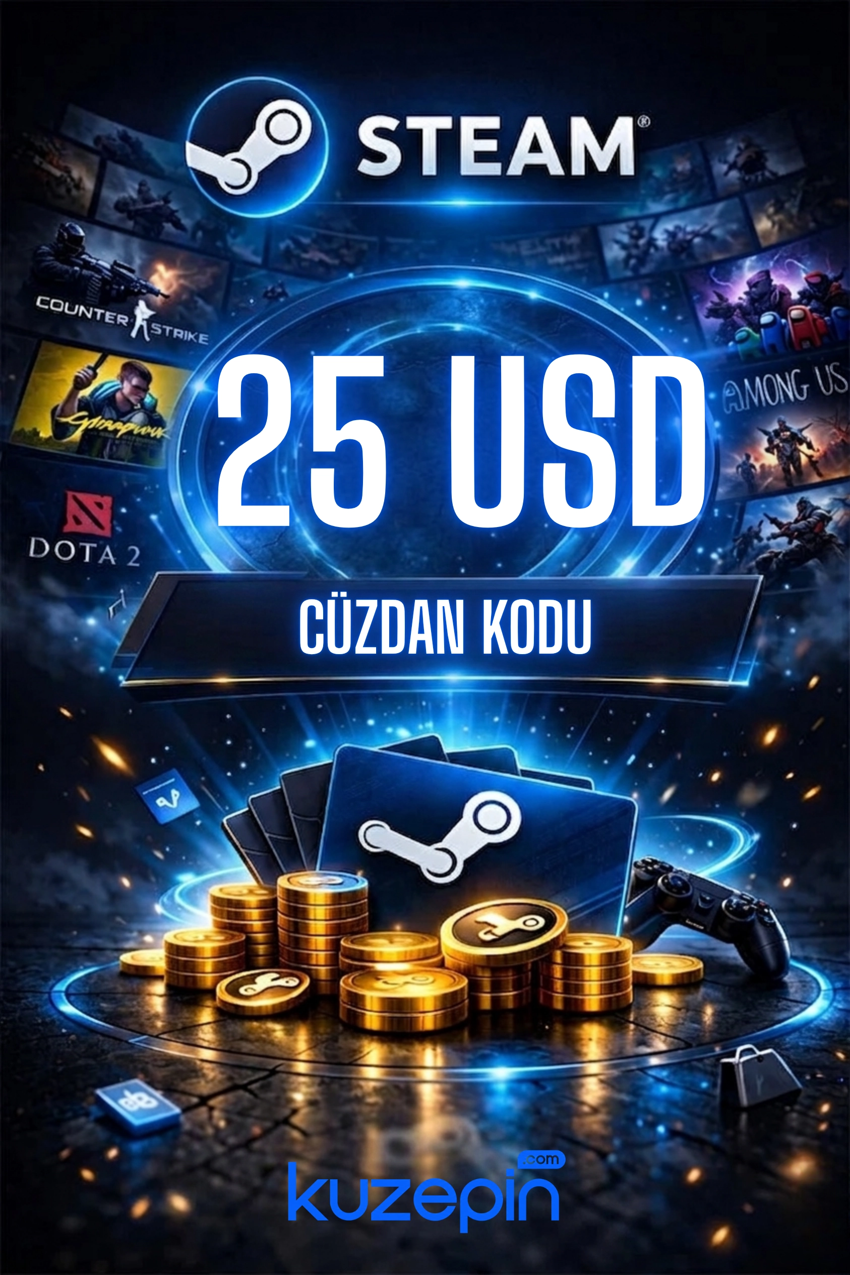 Steam Gift Card 25 USD