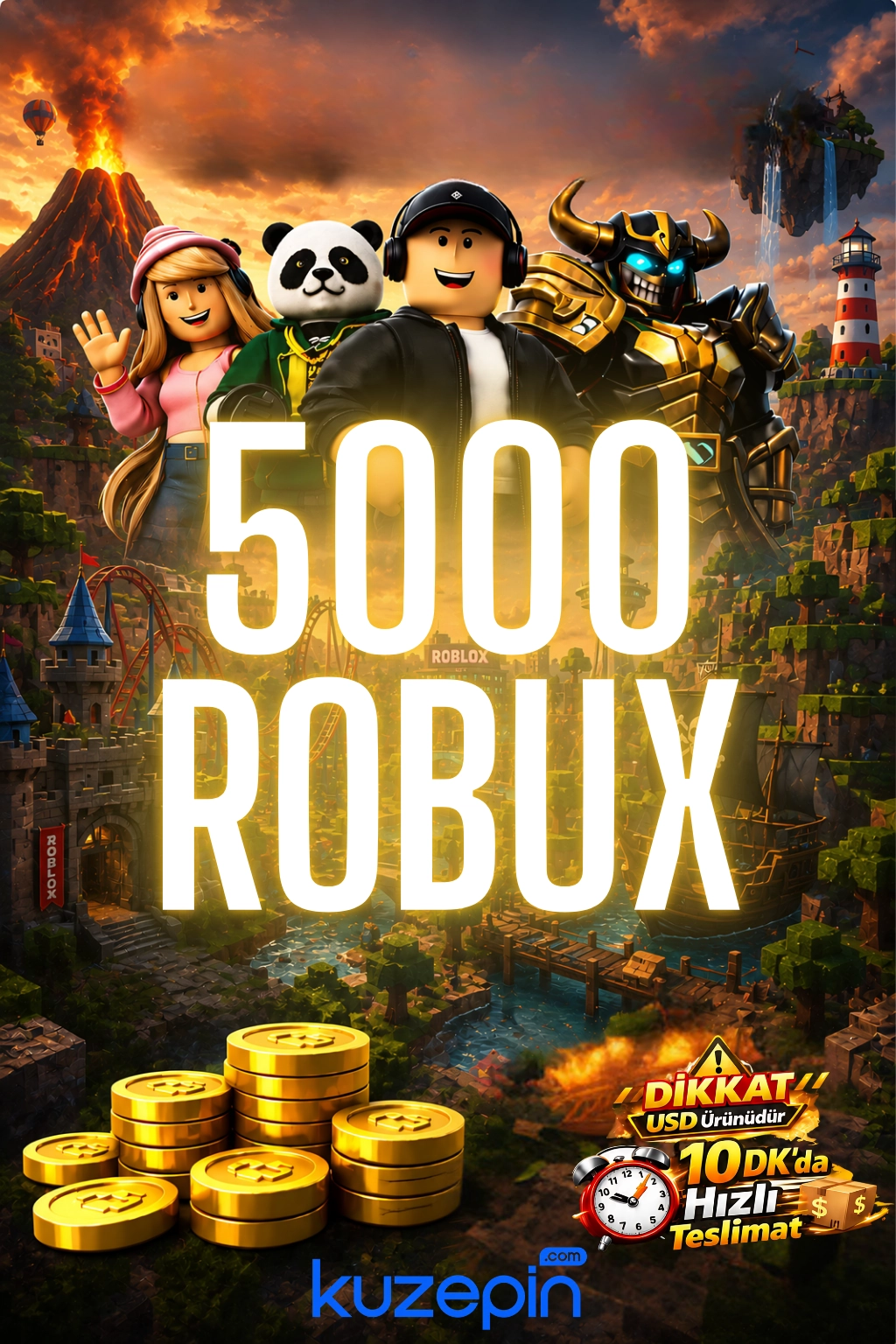 Roblox 5000 Robux USD