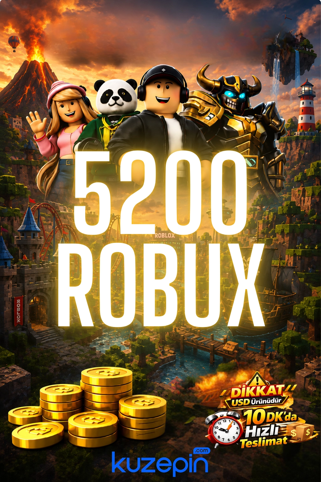 Roblox 5200 Robux USD