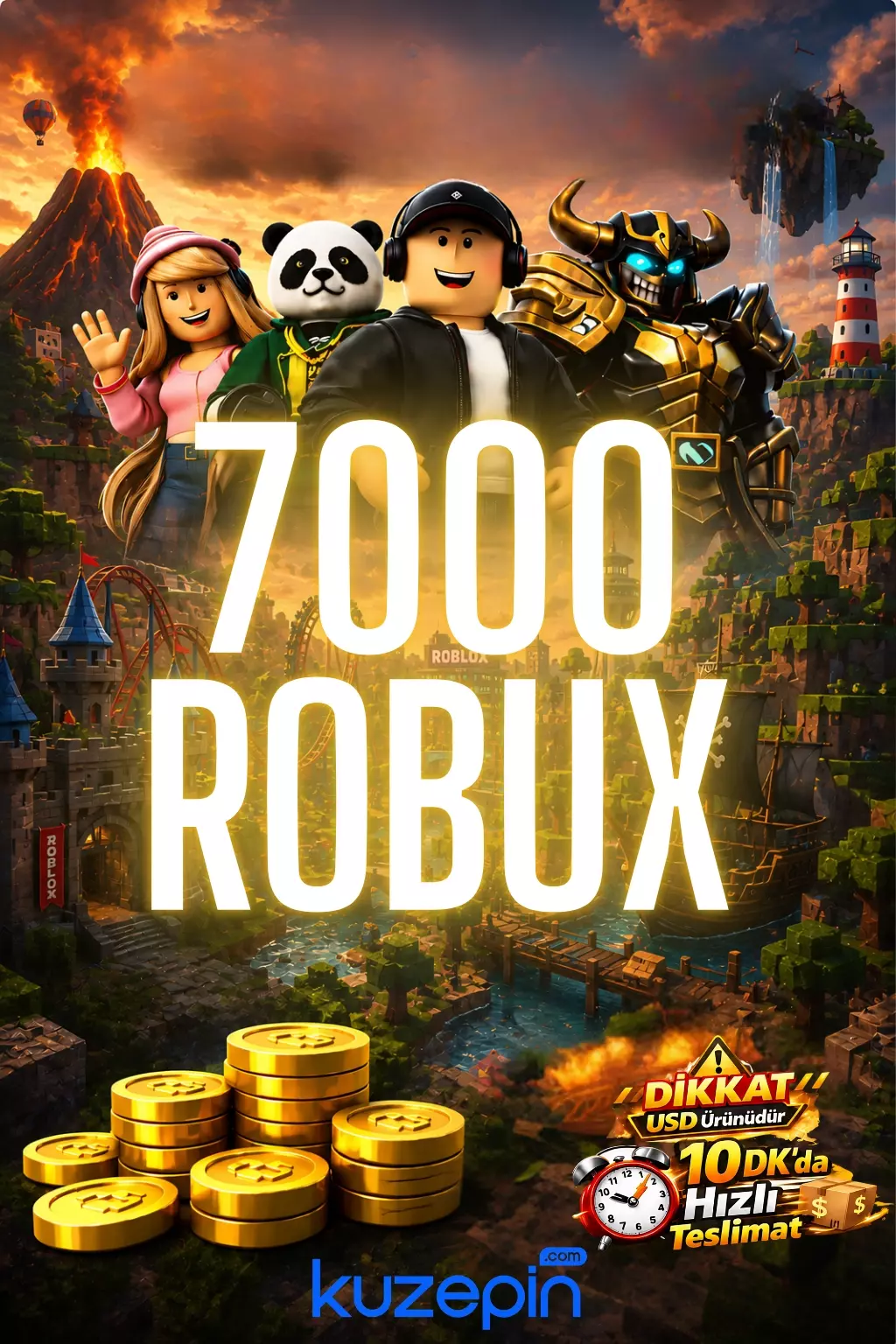 Roblox 7000 Robux USD