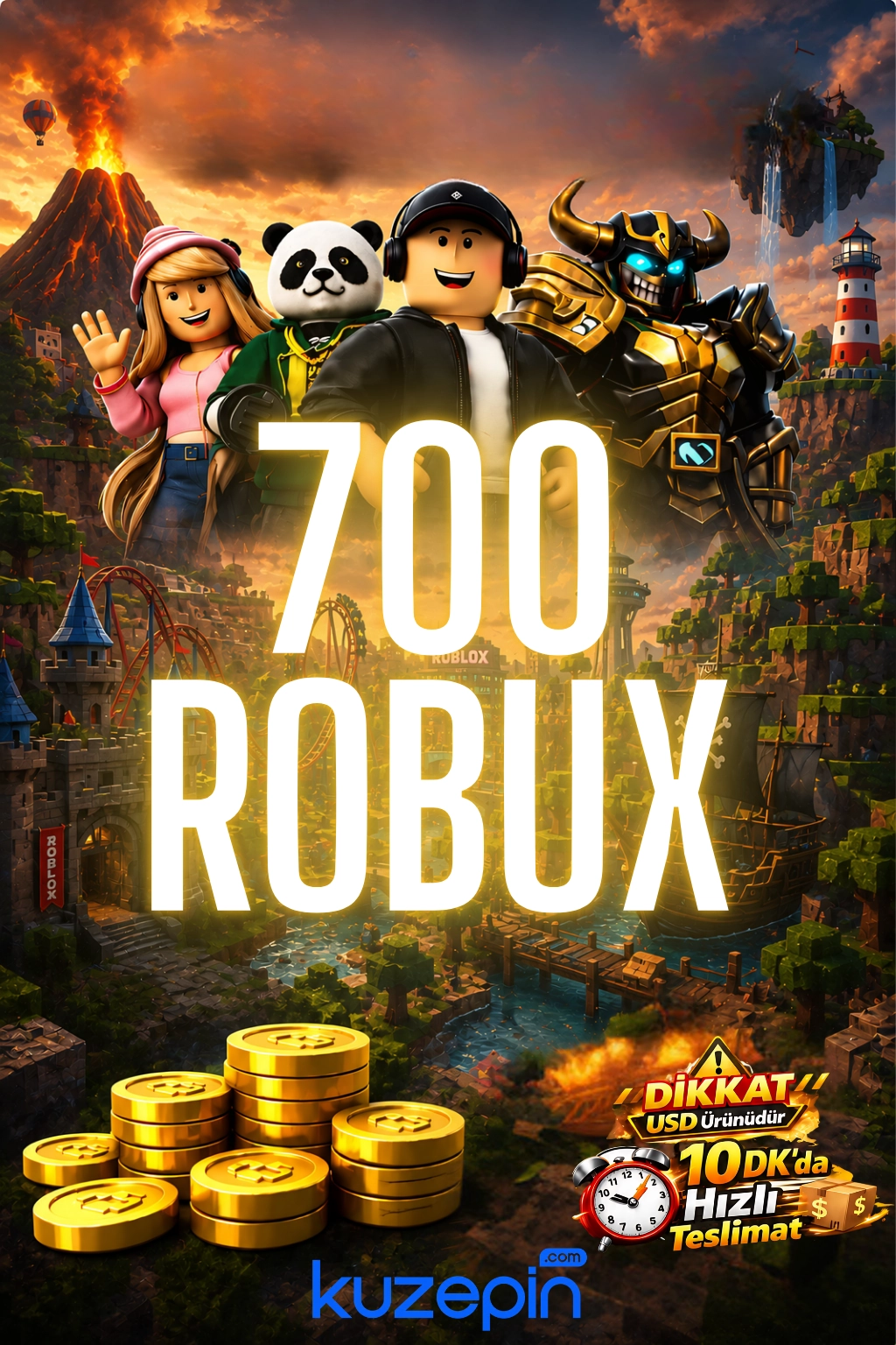 Roblox 700 Robux USD