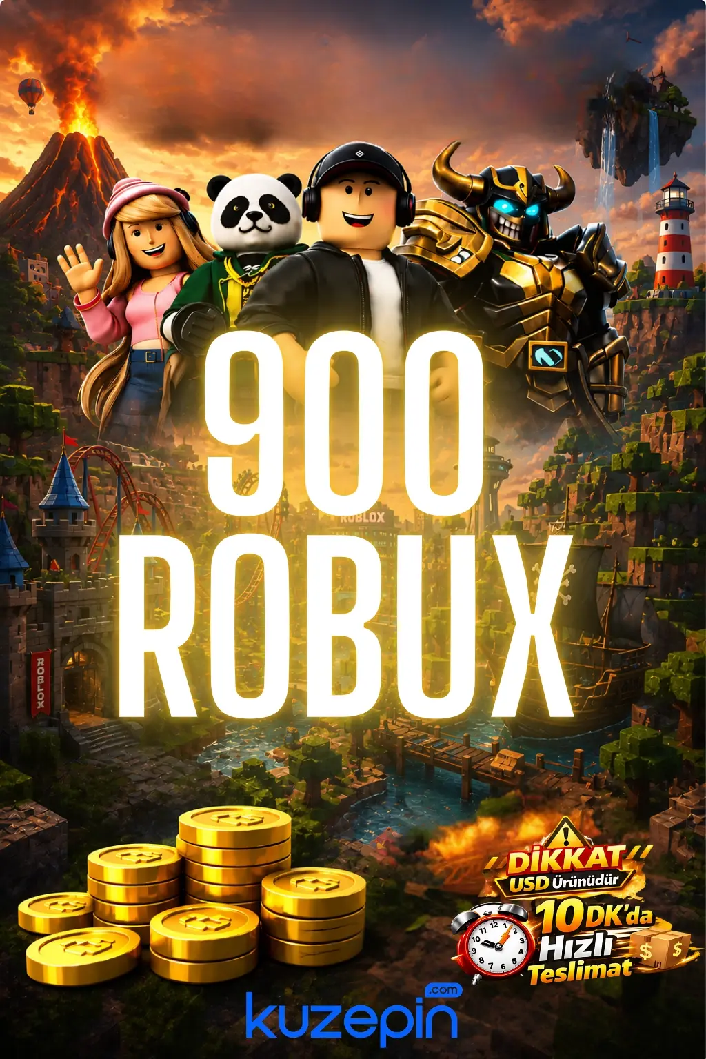 Roblox 900 Robux USD