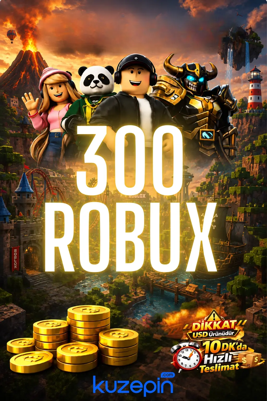 Roblox 300 Robux USD