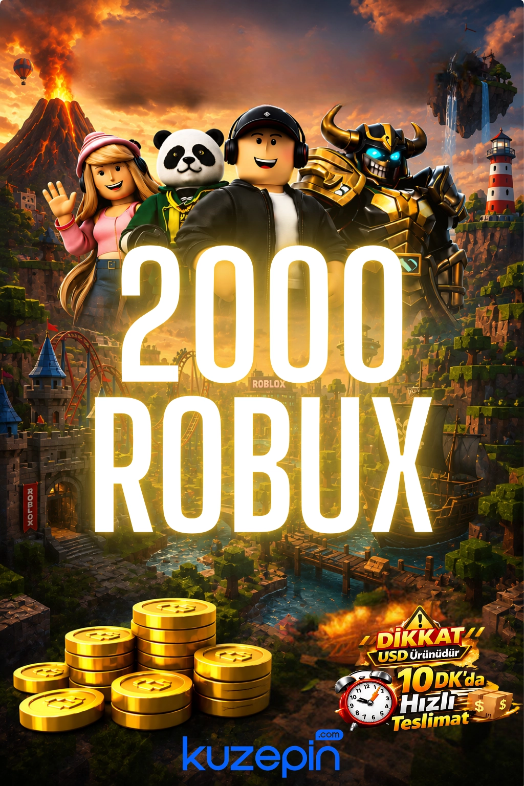 Roblox 2000 Robux USD
