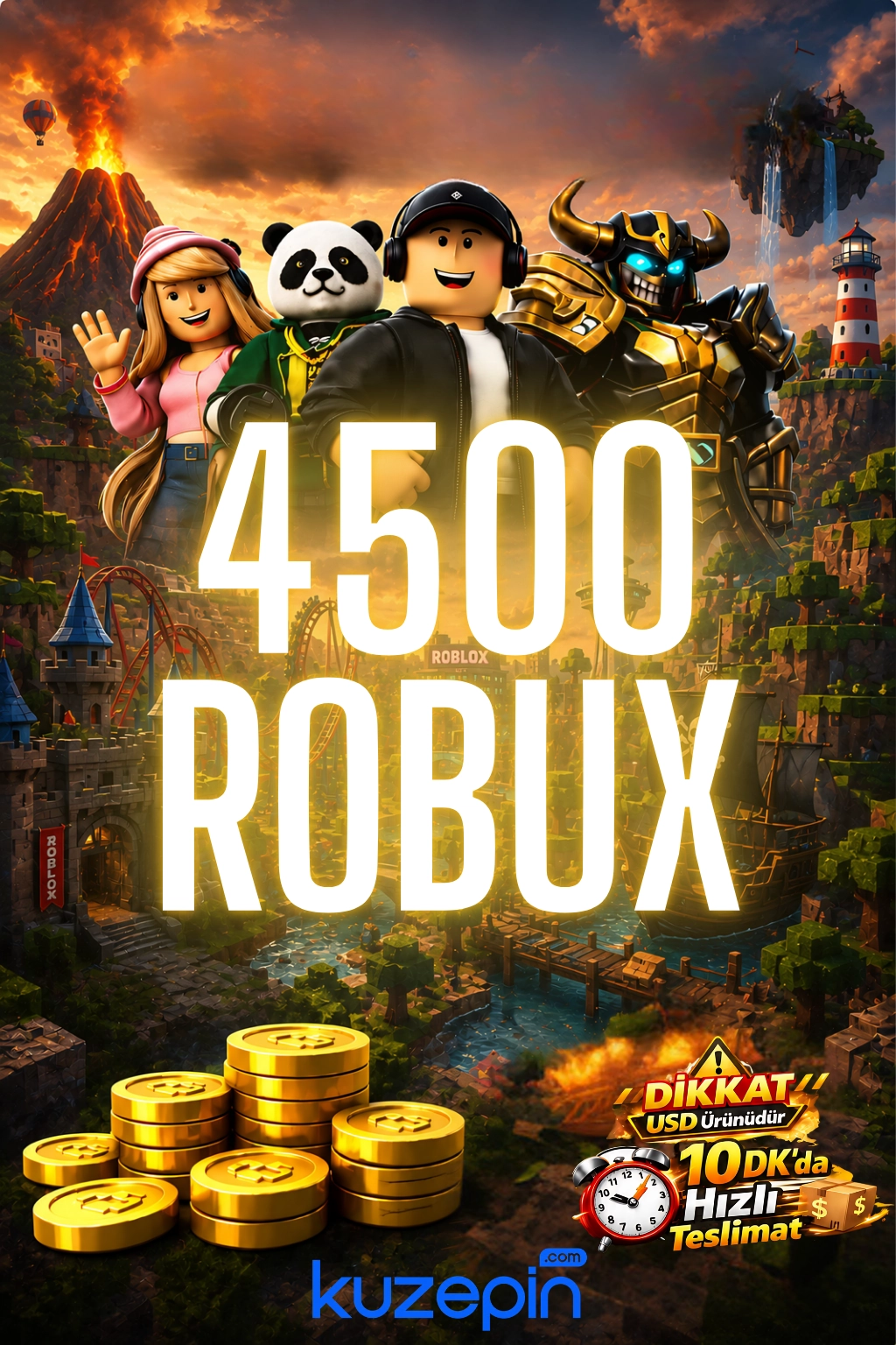 Roblox 4500 Robux USD