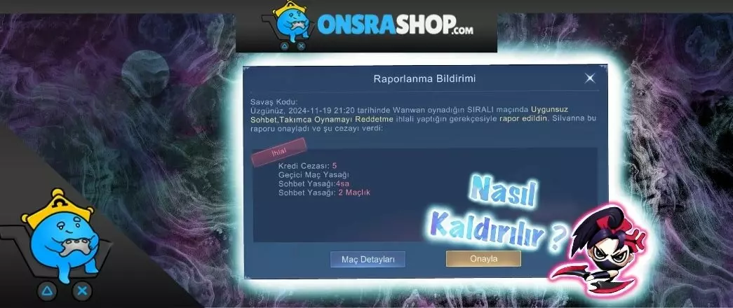 MLBB’DE HESAP BANI NASIL KALDIRILIR ?